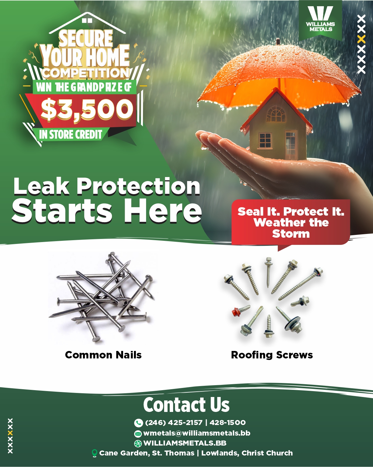Secure Your Home Competition – Win $3,500 in Store Credit at Williams Metals
