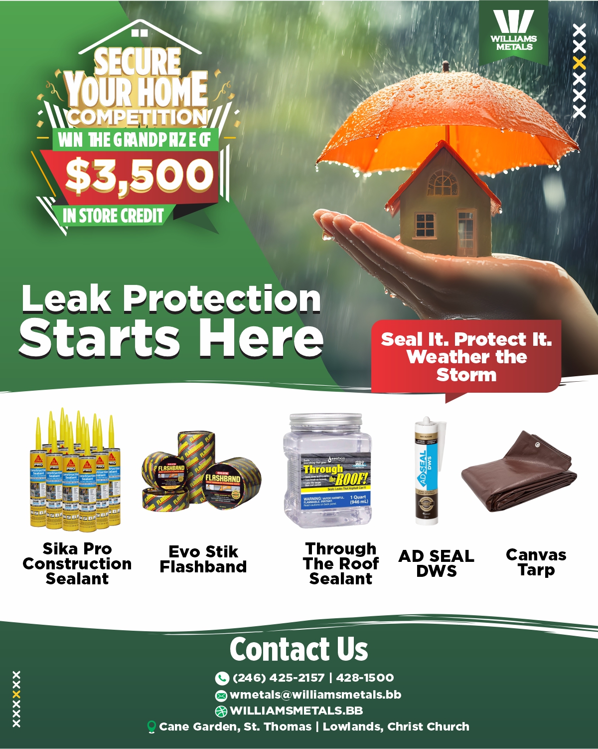 Secure Your Home Competition – Win $3,500 in Store Credit at Williams Metals
