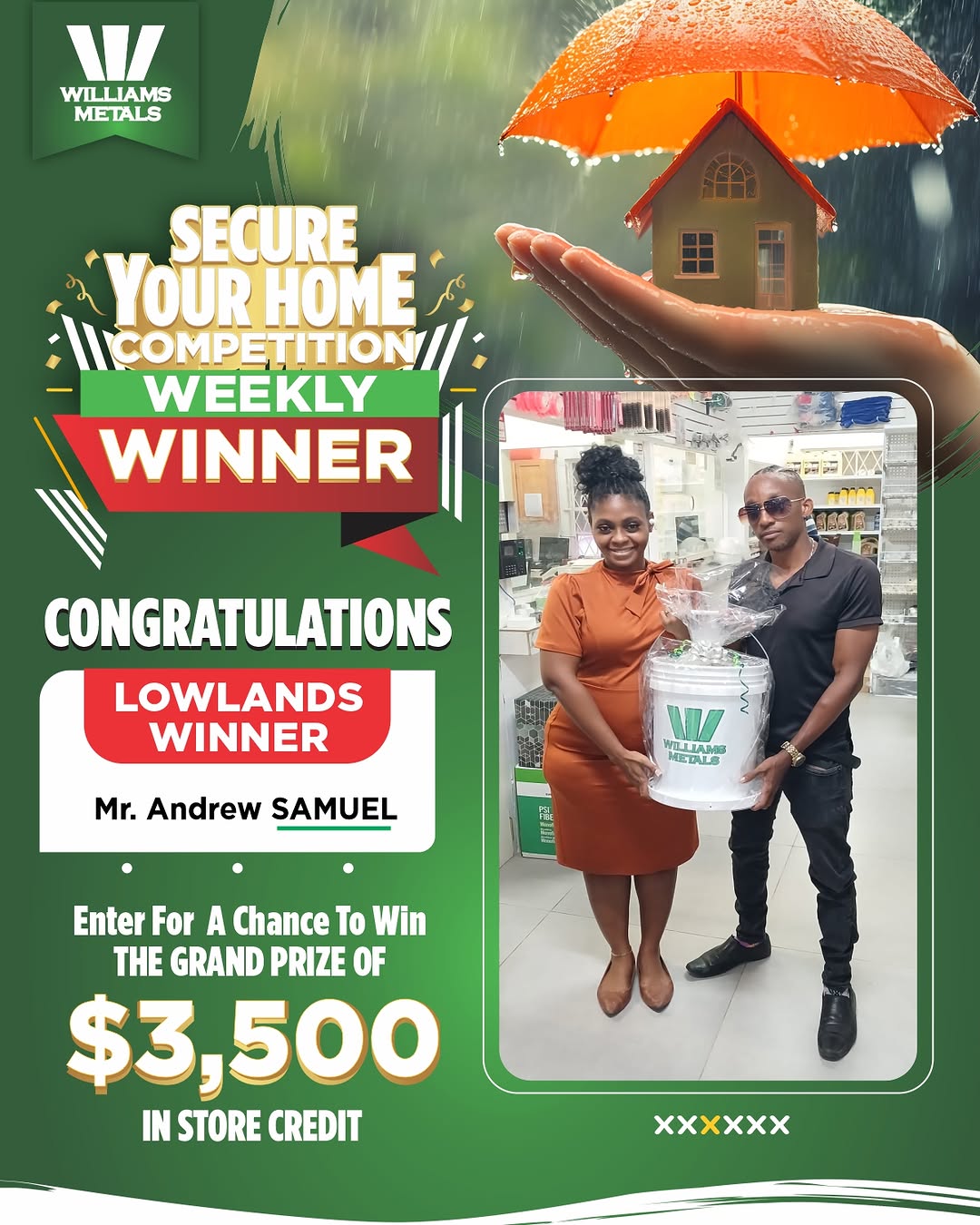 Williams Metals Secure Your Home Competition – Win $3,500 Store Credit