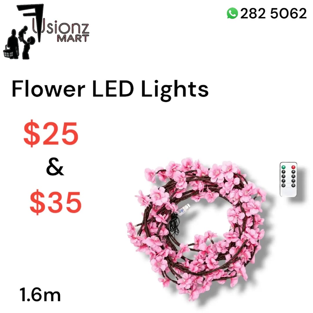 LED Lights Available at Fusionz Mart – Branch, Flower & Strip Lights from $25