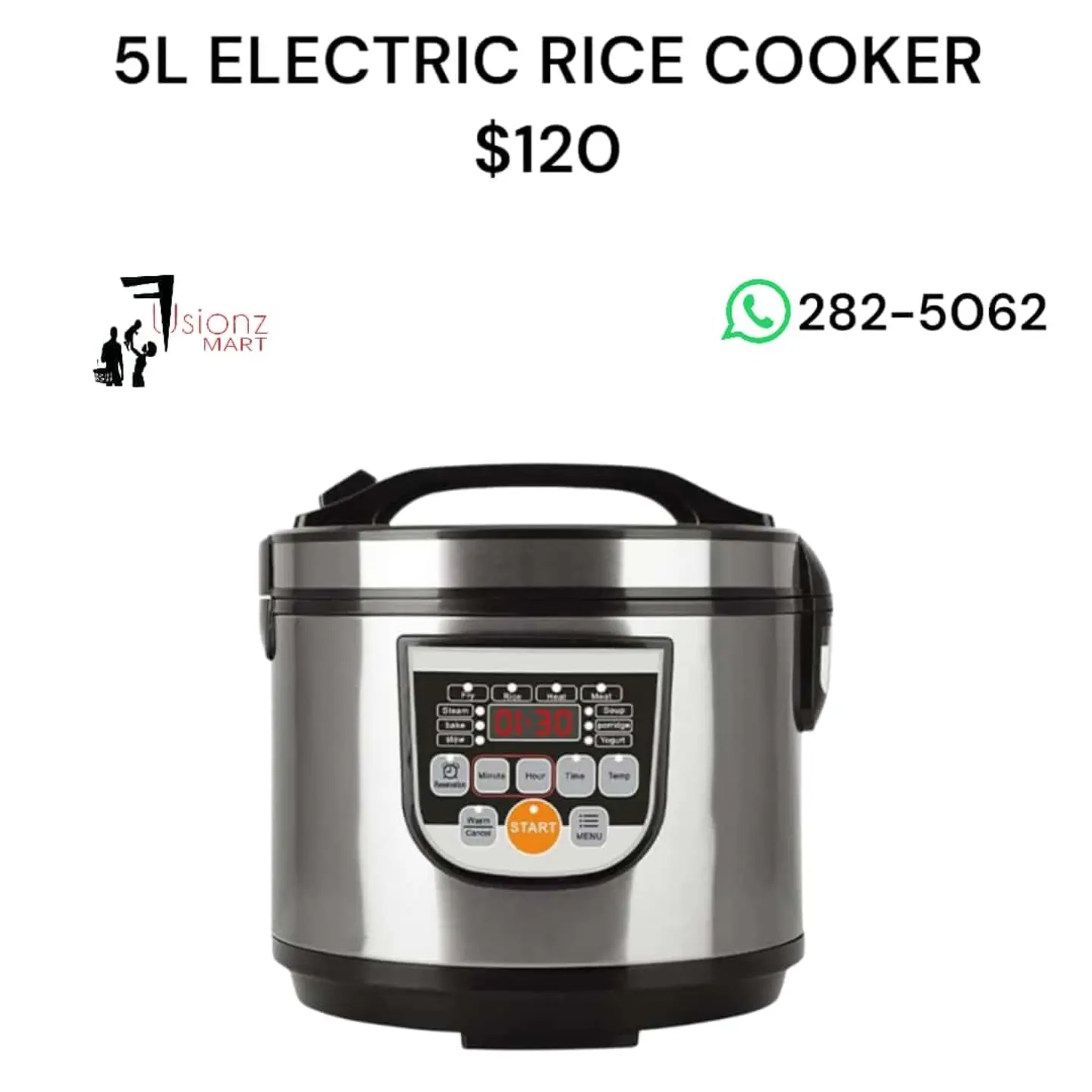 Fusionz Mart Kitchen Appliances: Rice Cooker $120, Multicooker $110, Air Fryer $145