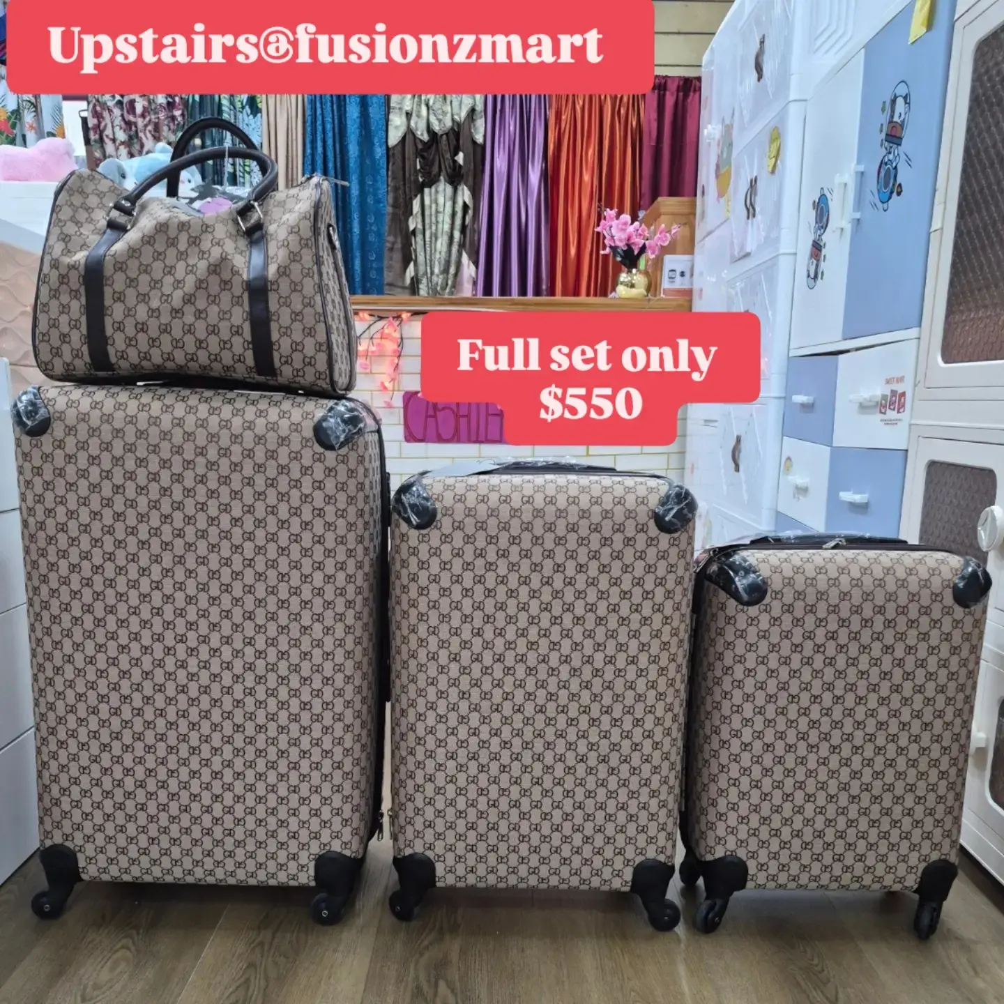 4 Piece Luggage Set – Full Set Only $550 at Fusionz Mart