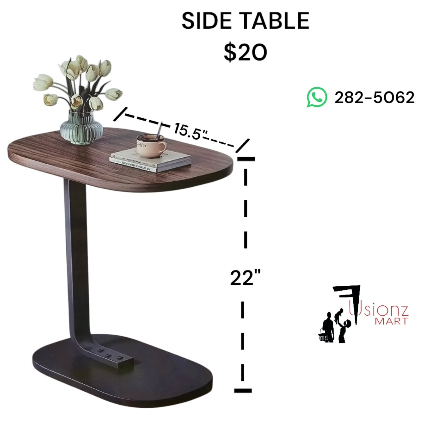 Fusionz Mart New Arrivals: Metal Shelf $75, Side Table $20, Storage Rack $25