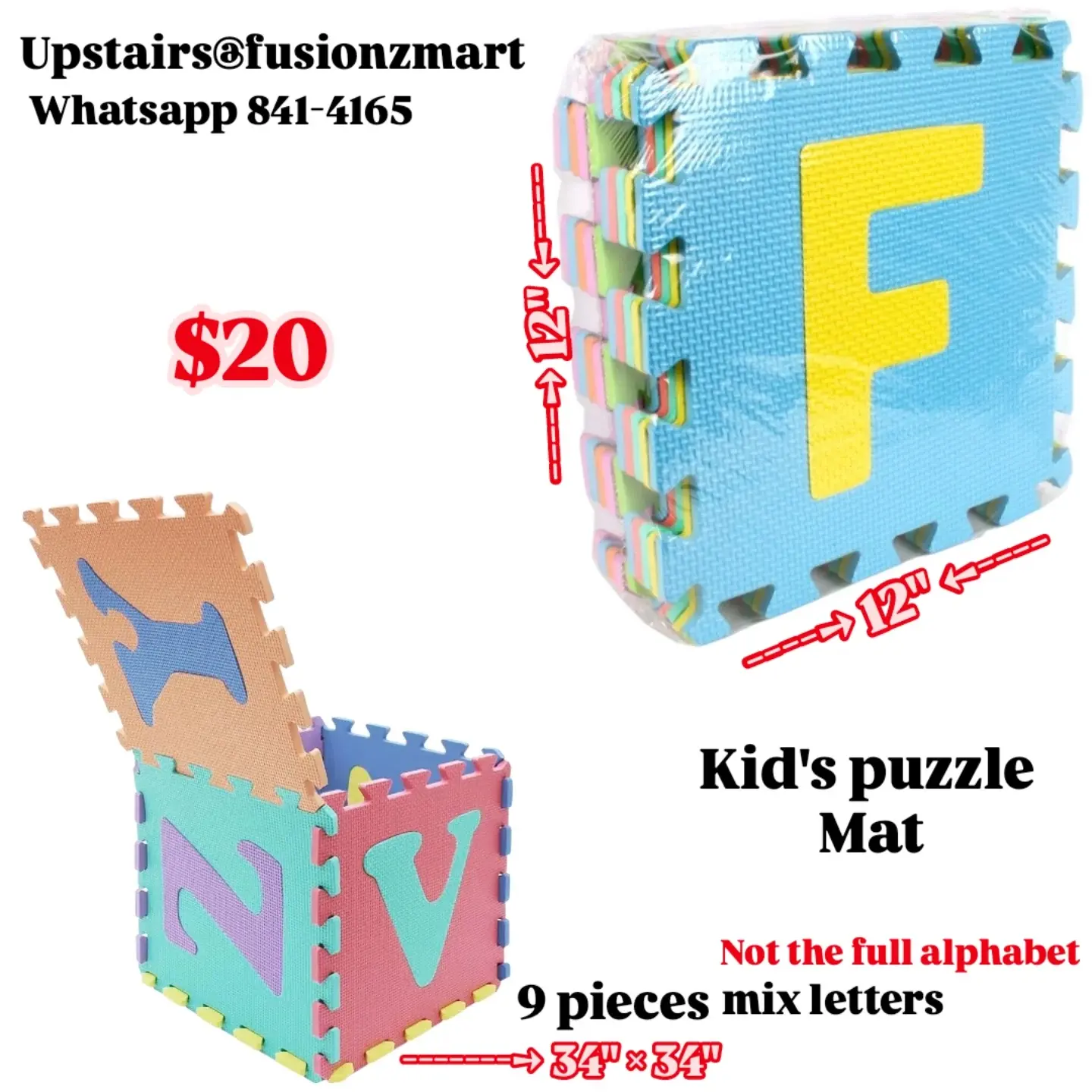 Kids' Puzzle Mats from $20 – Upstairs @ Fusionz Mart