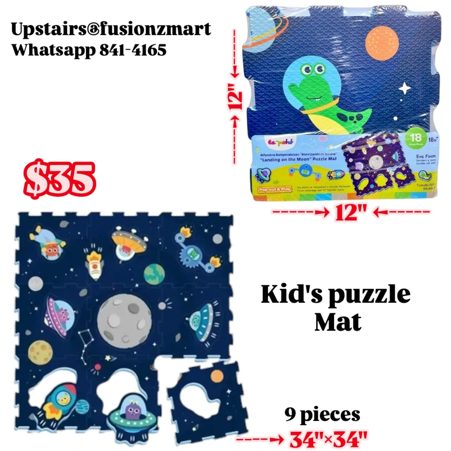Kids' Puzzle Mats from $20 – Upstairs @ Fusionz Mart