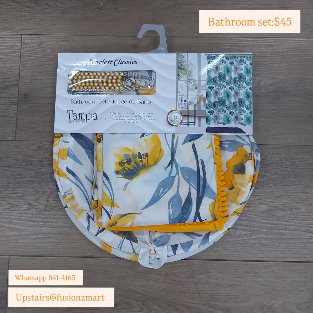 Bathroom Sets Available – $45 at Fusionz Mart