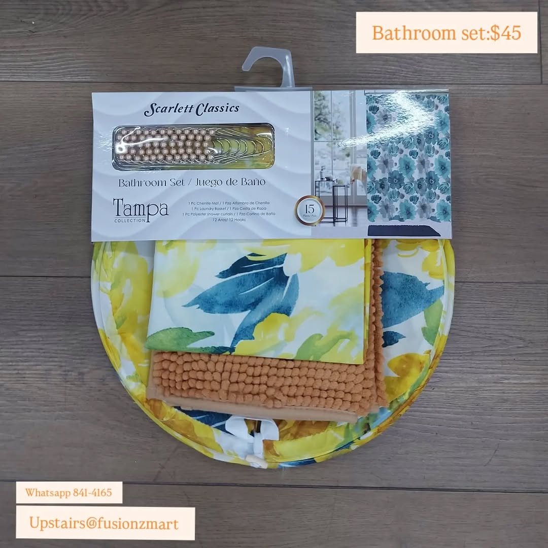 Bathroom Sets Available – $45 at Fusionz Mart