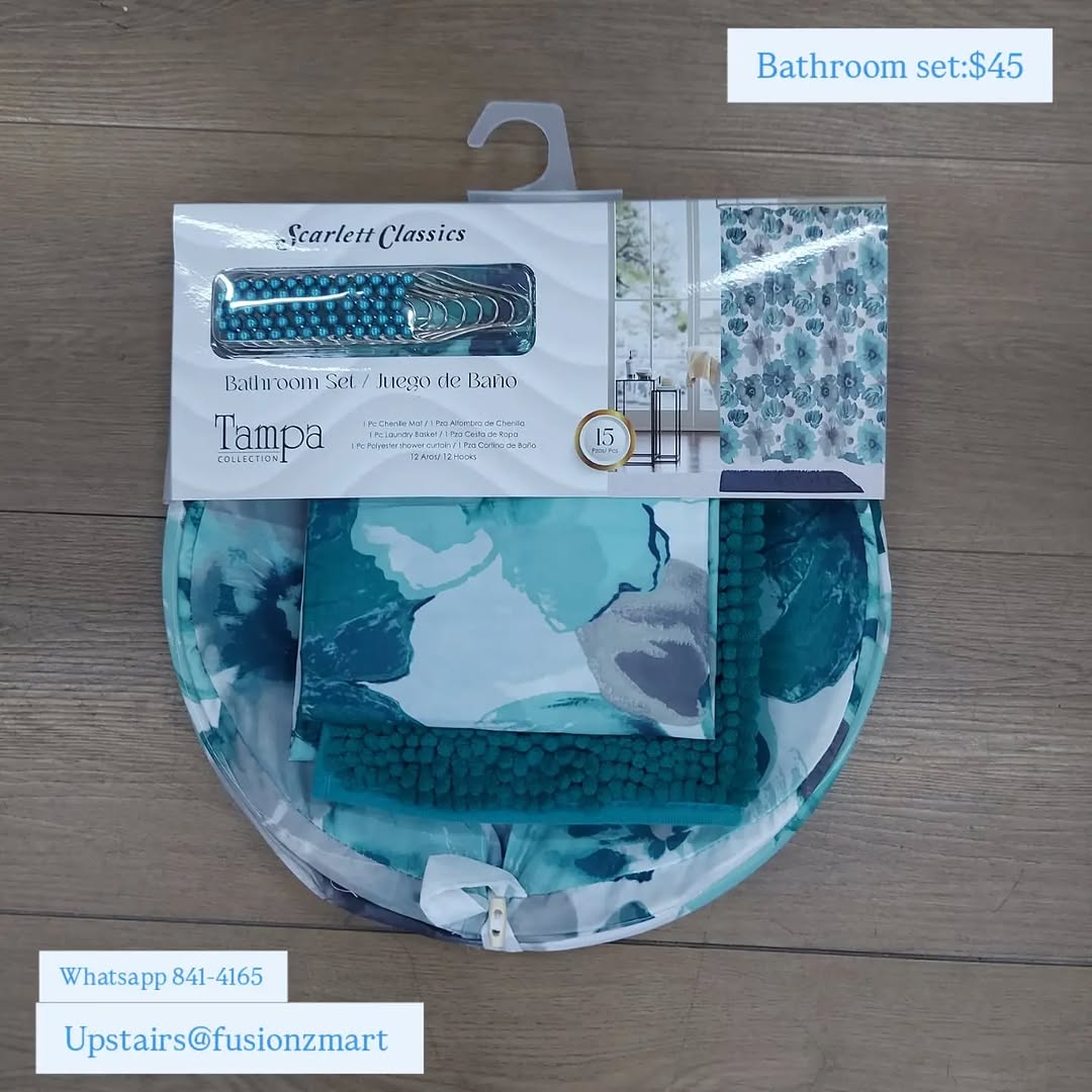Bathroom Sets Available – $45 at Fusionz Mart