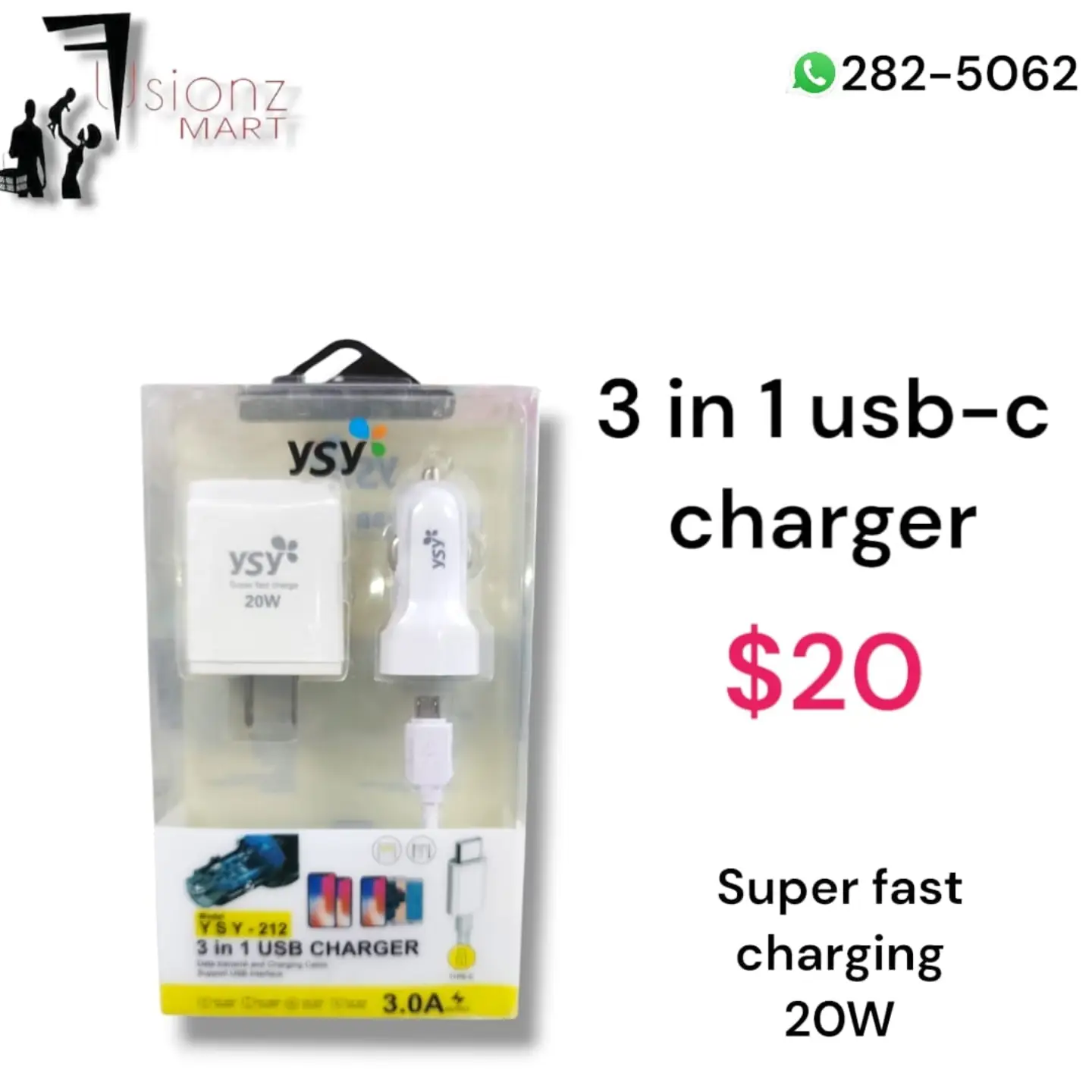 Phone Chargers & Electronics Available at Fusionz Mart