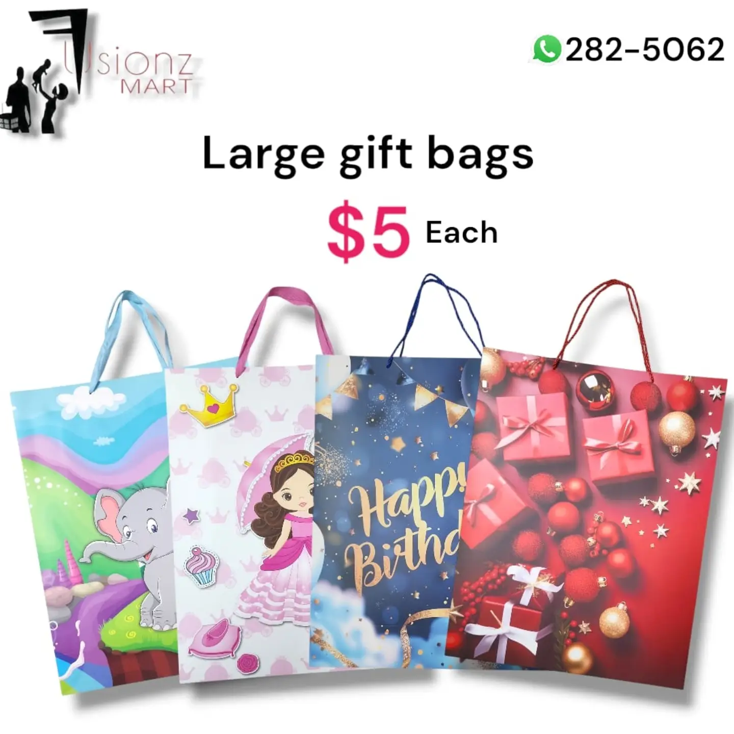 Gift Bags Available from $2 at Fusionz Mart