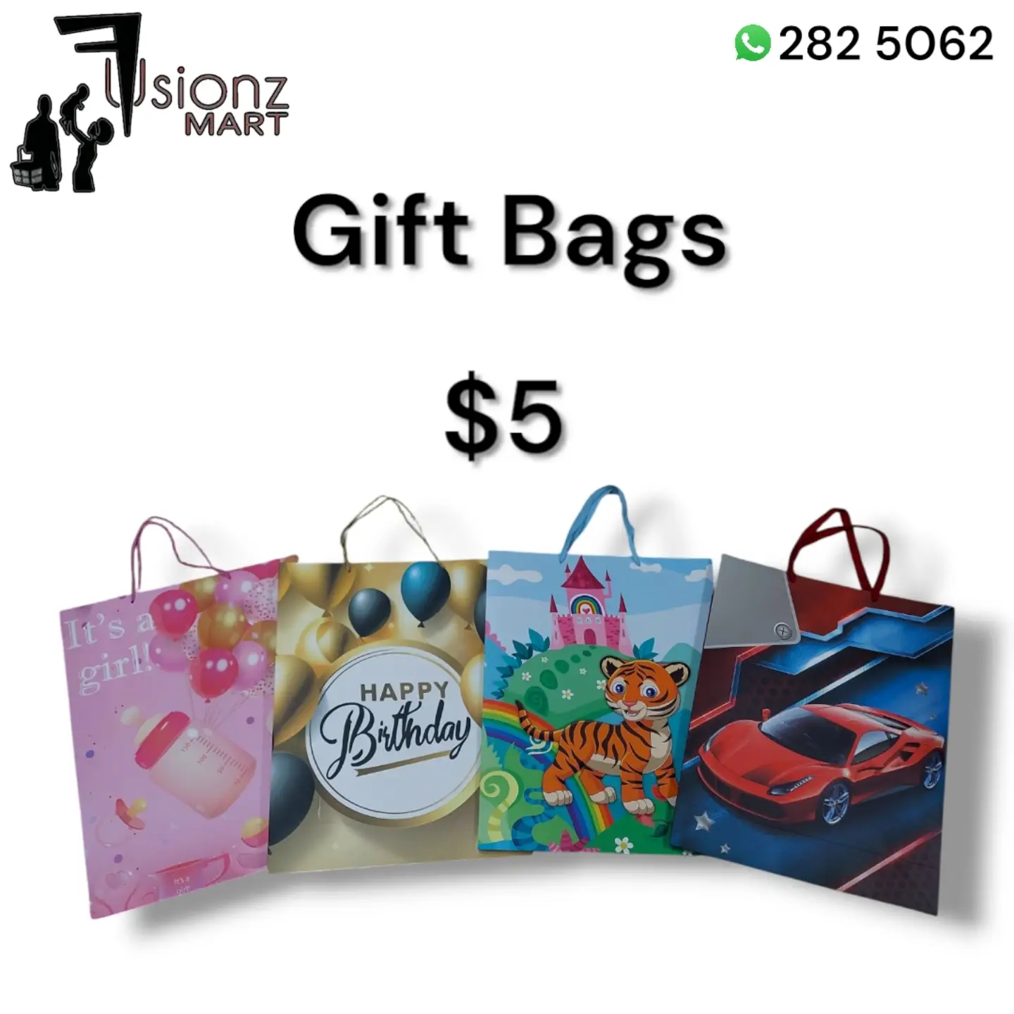 Gift Bags Available from $2 at Fusionz Mart