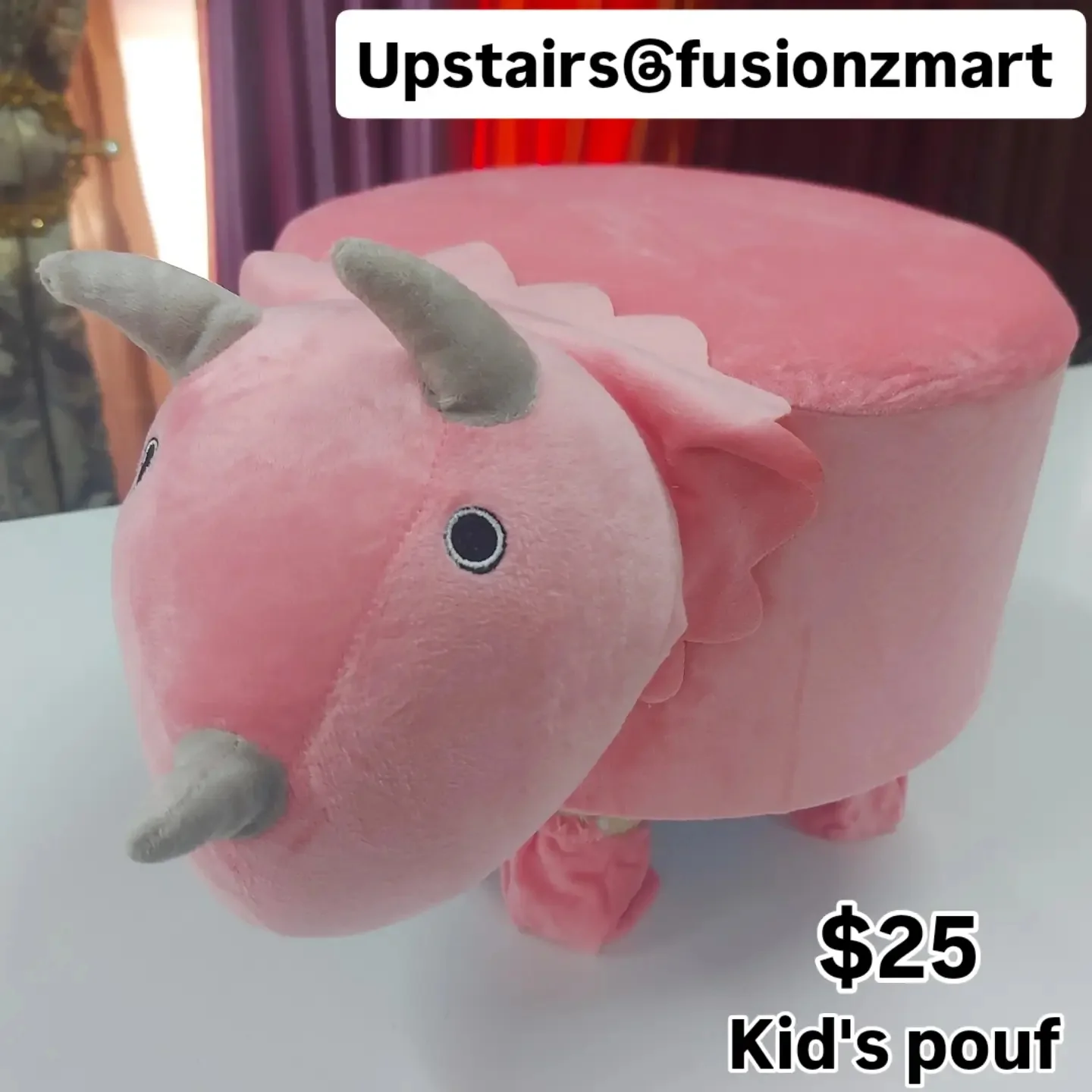 Kids' Animal Poufs at $25 – Available Upstairs at Fusionz Mart