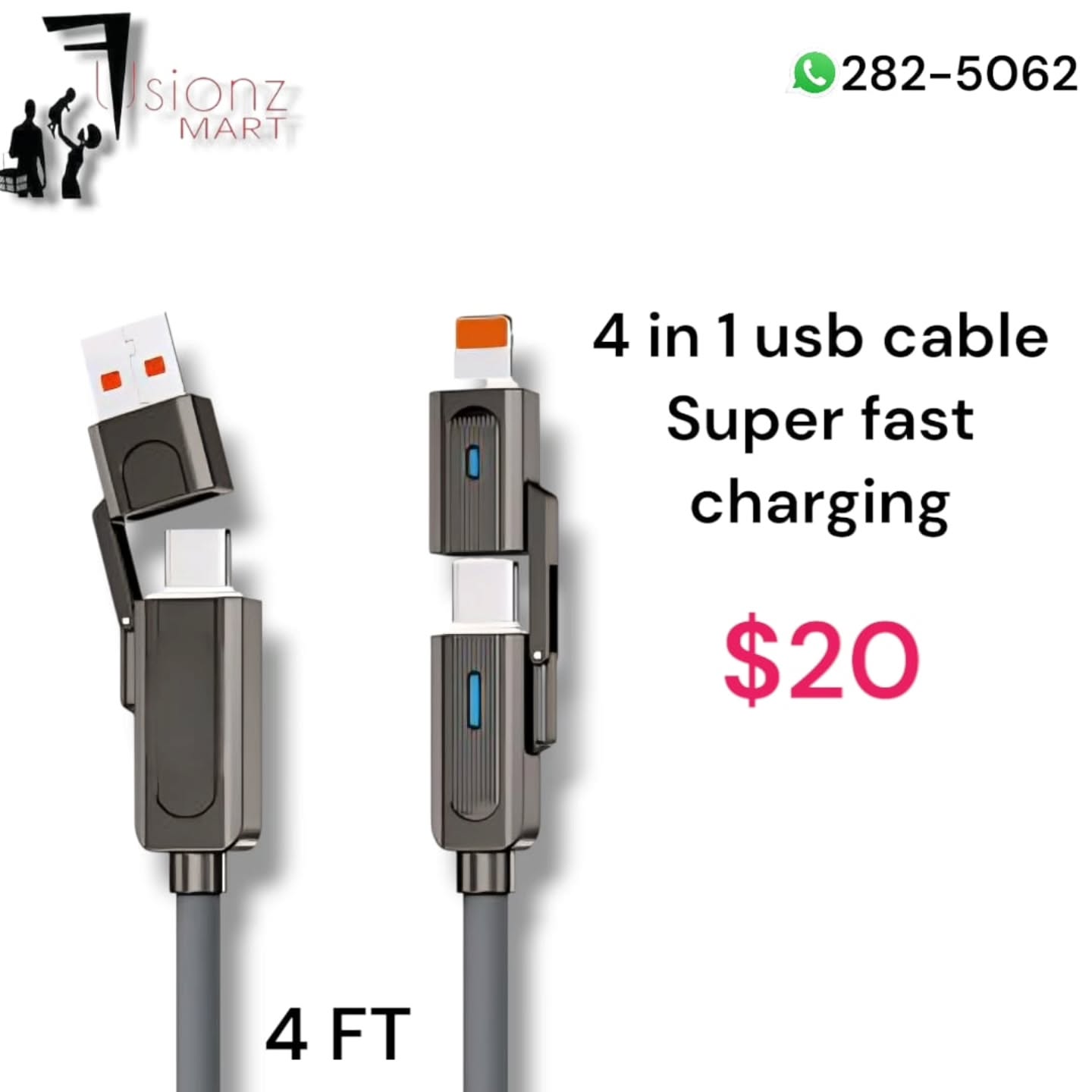 Fusionz Mart USB Cable Deals – From $20