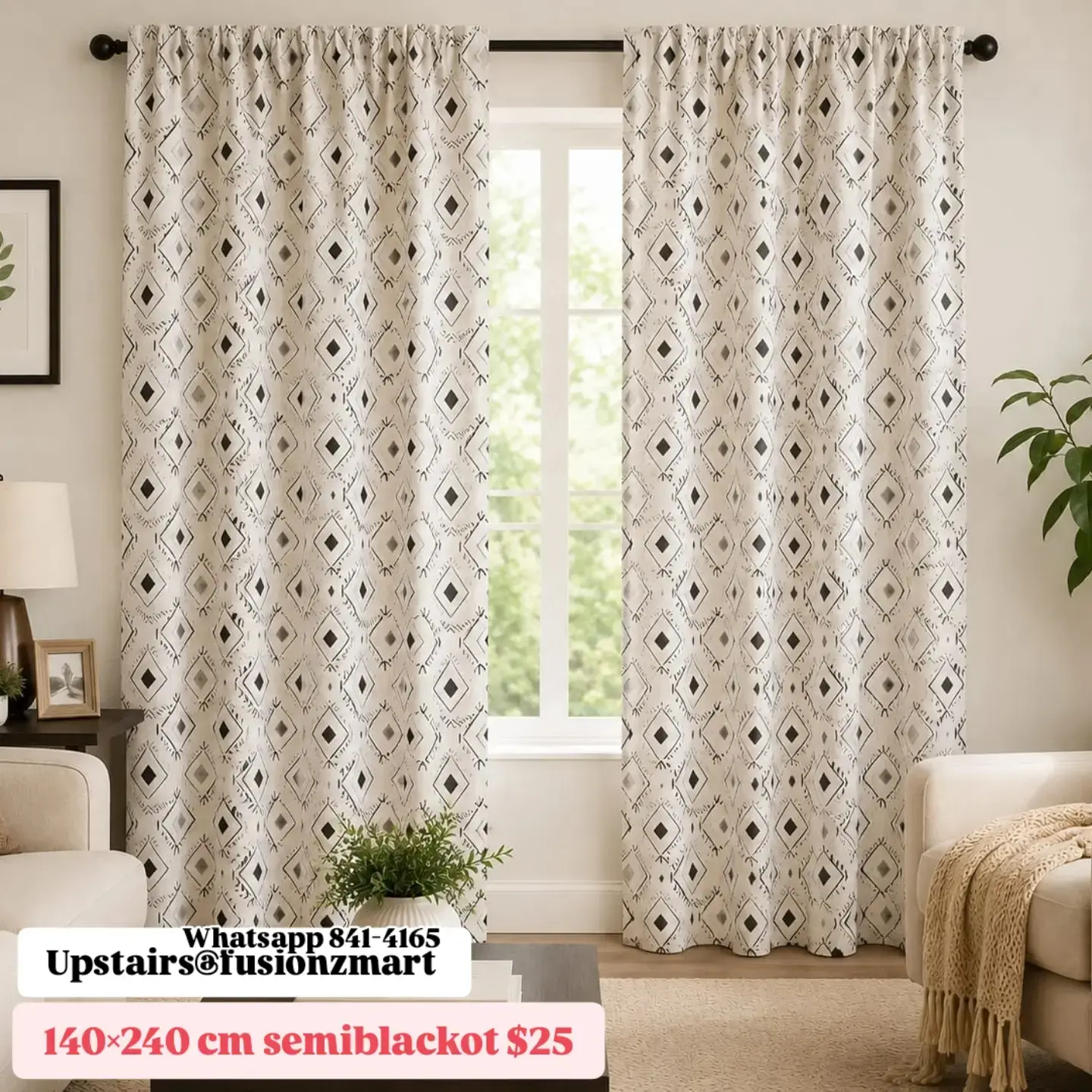 Fusionz Mart Curtains – Blackout, Semi-Blackout & Sheer from $25