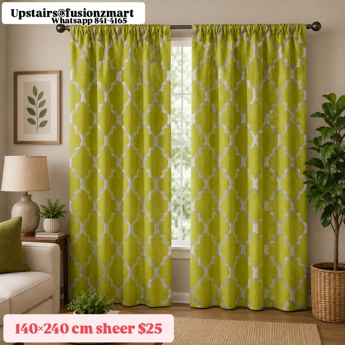 Fusionz Mart Curtains – Blackout, Semi-Blackout & Sheer from $25