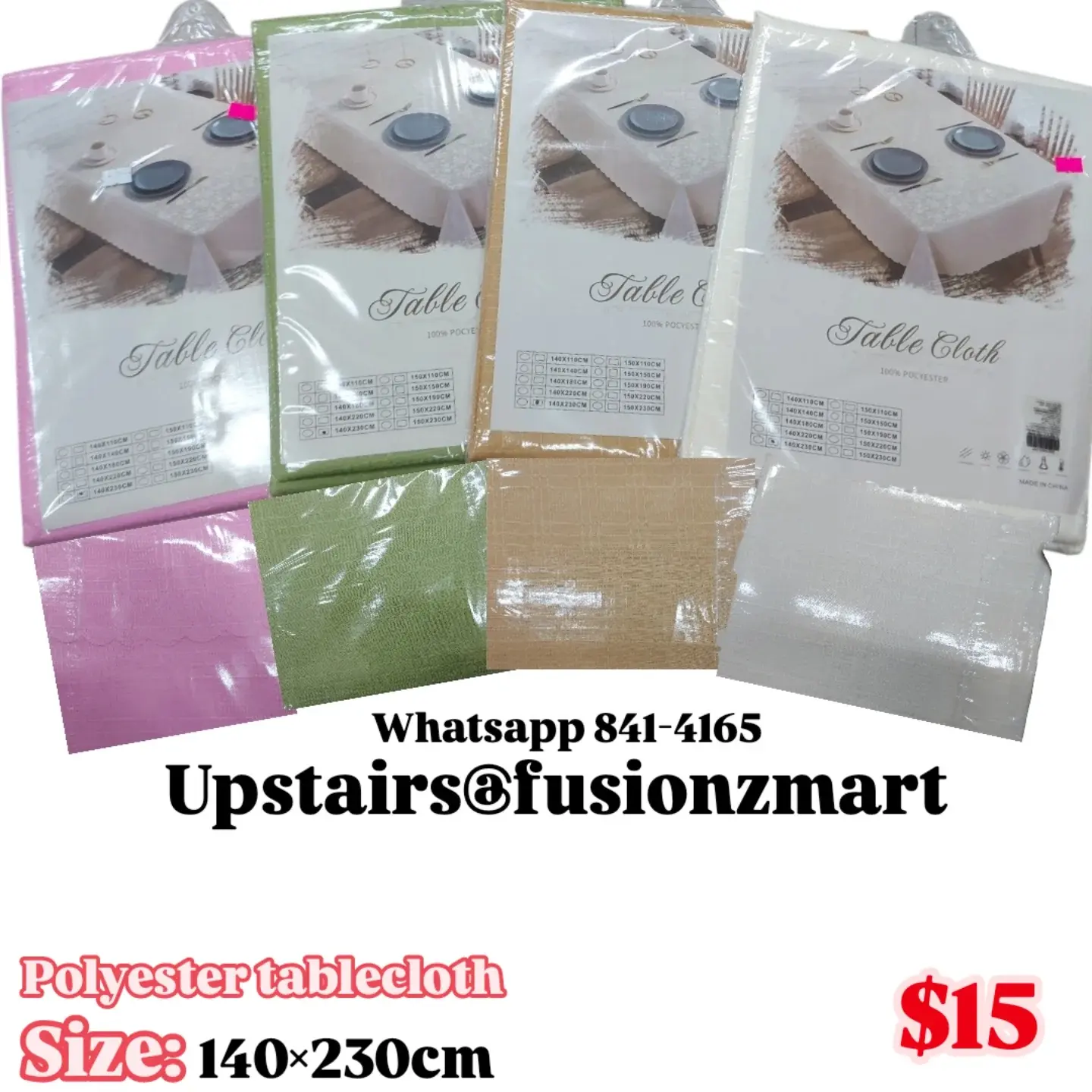 Jacquard Tablecloths from $25 at Fusionz Mart