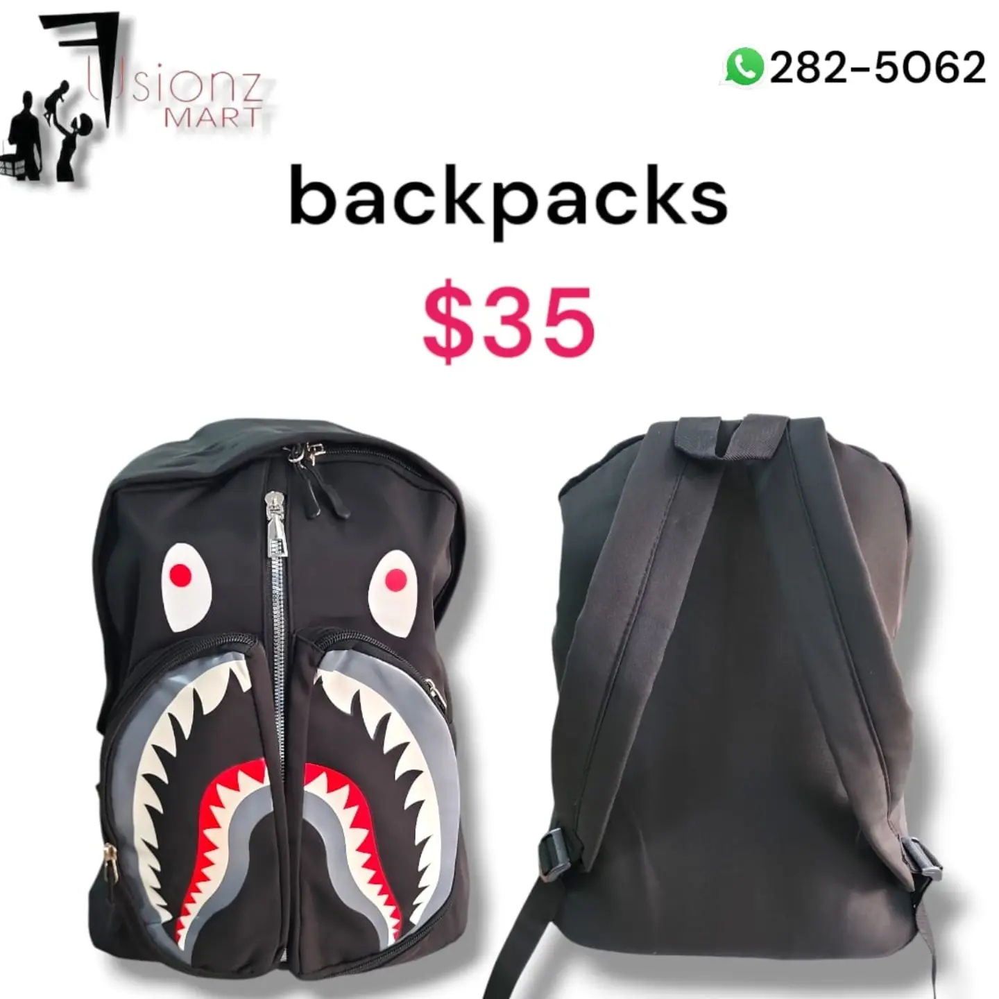 Backpacks Available at Fusionz Mart – From $60