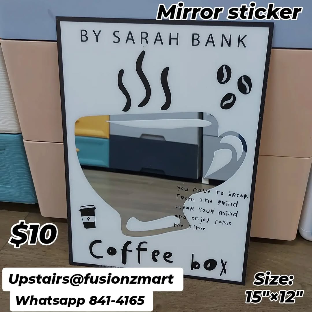 Mirror Stickers – $10 Each at Fusionz Mart