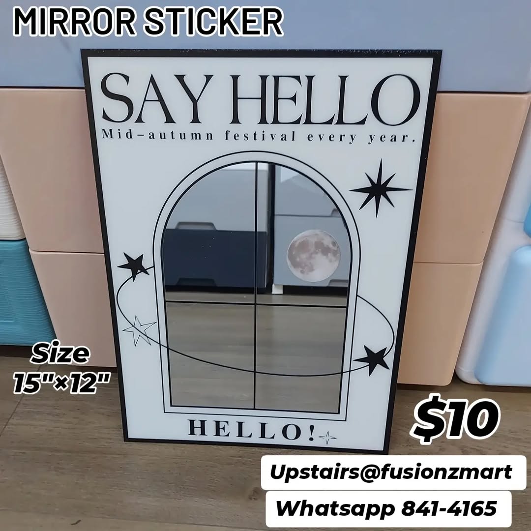 Mirror Stickers – $10 Each at Fusionz Mart
