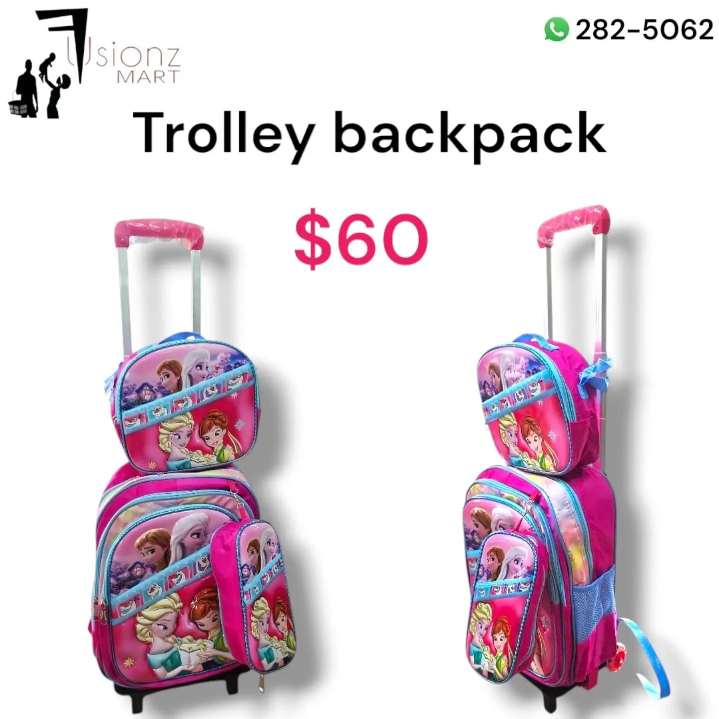 Kids Trolley & Small Backpacks from $25 at Fusionz Mart