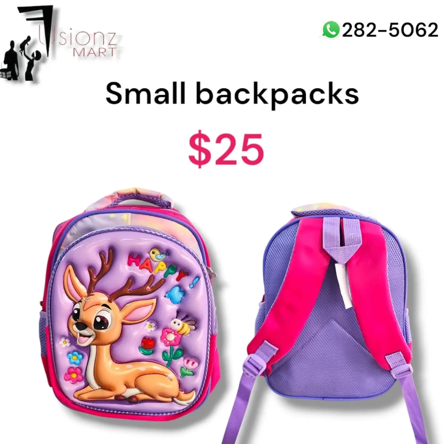 Kids Trolley & Small Backpacks from $25 at Fusionz Mart