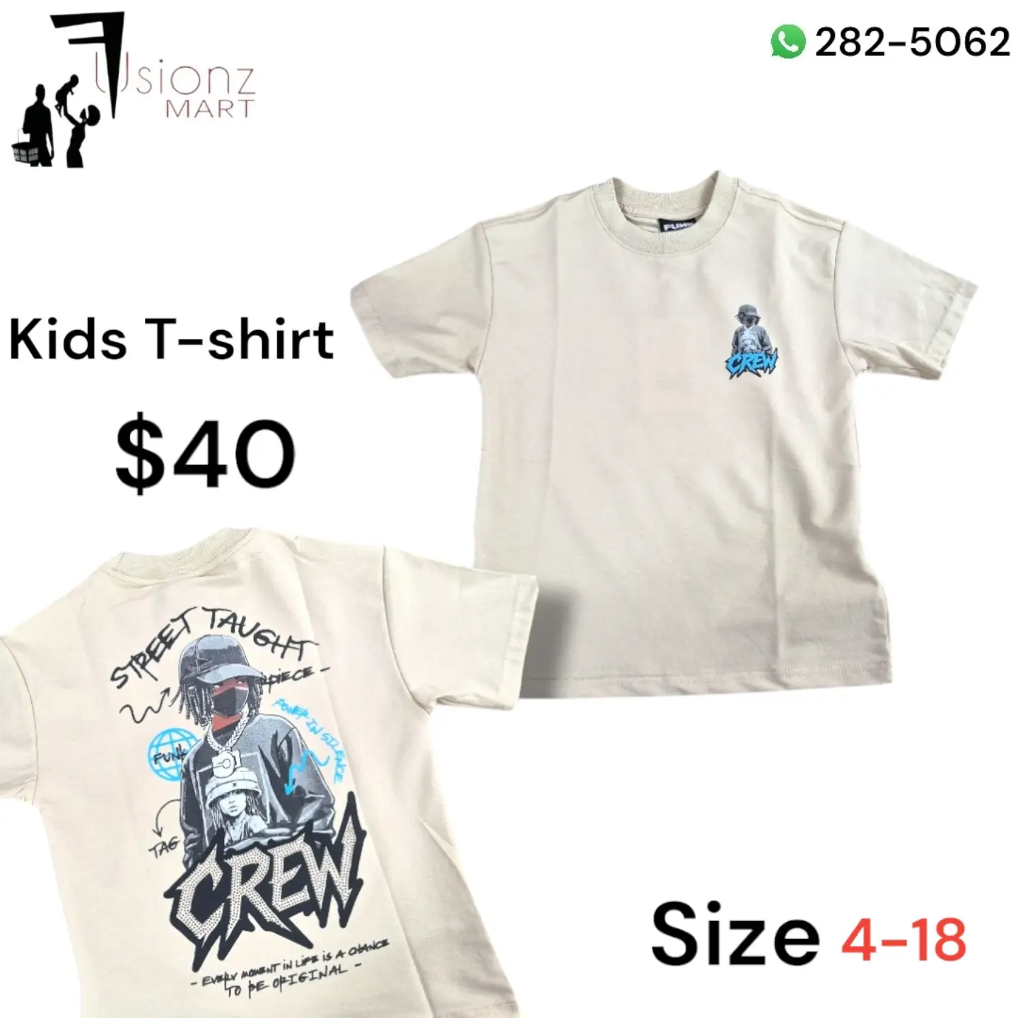 Kids T-Shirts from $30 at Fusionz Mart