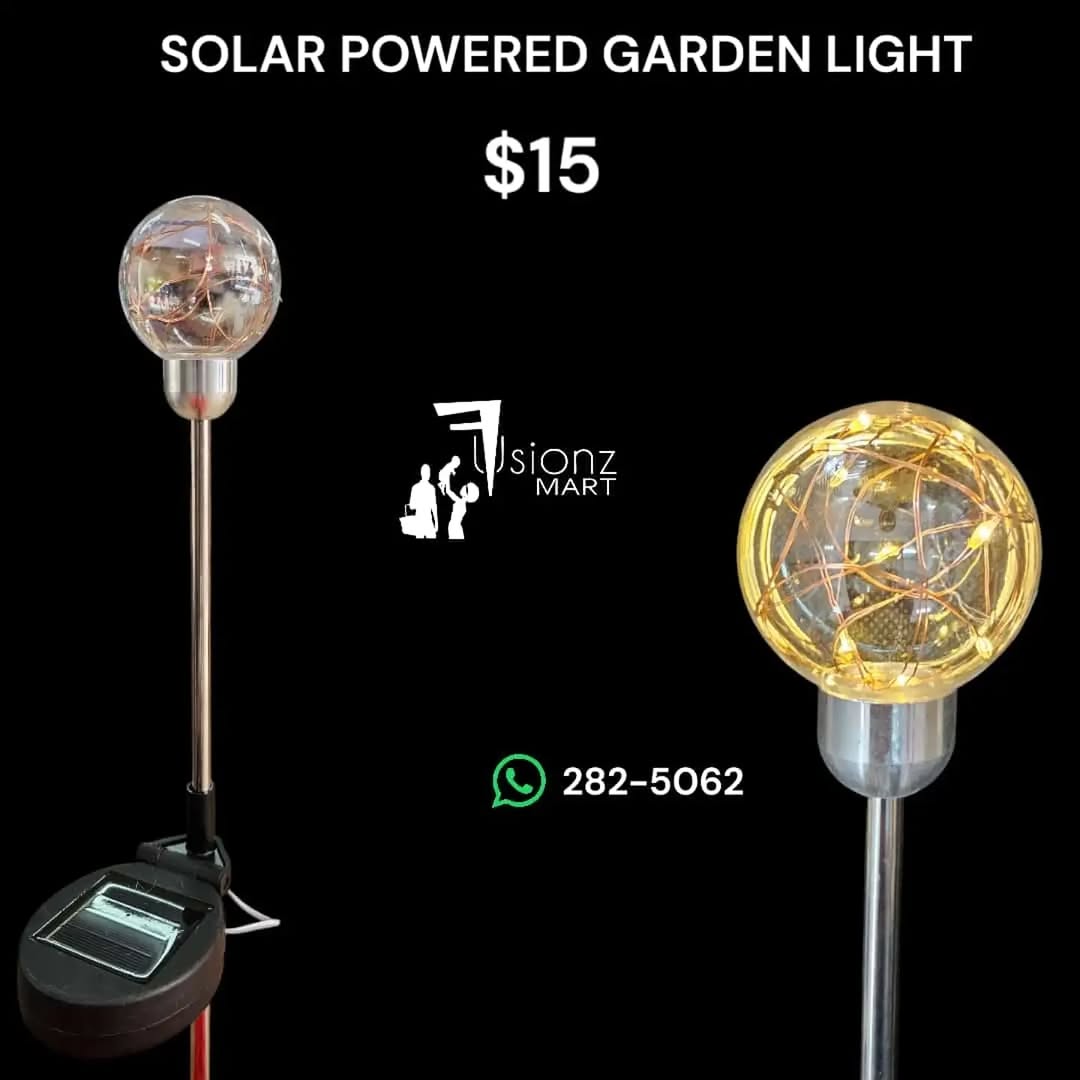 Solar Powered Garden Lights – $15 at Fusionz Mart