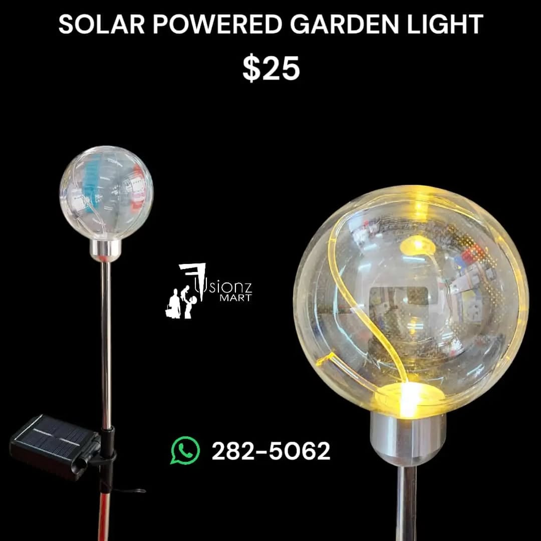 Solar Powered Garden Lights – $15 at Fusionz Mart