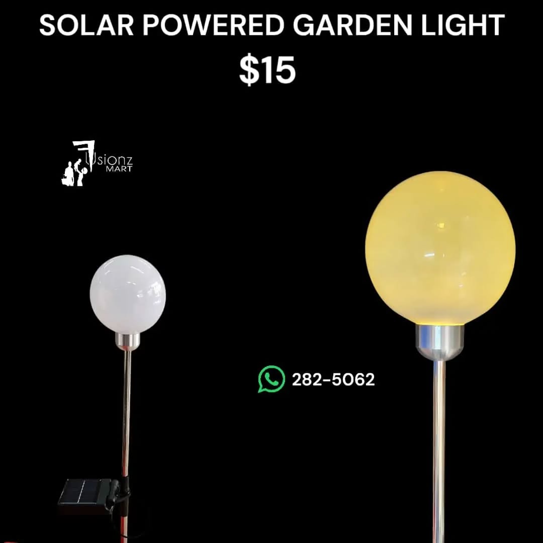 Solar Powered Garden Lights – $15 at Fusionz Mart
