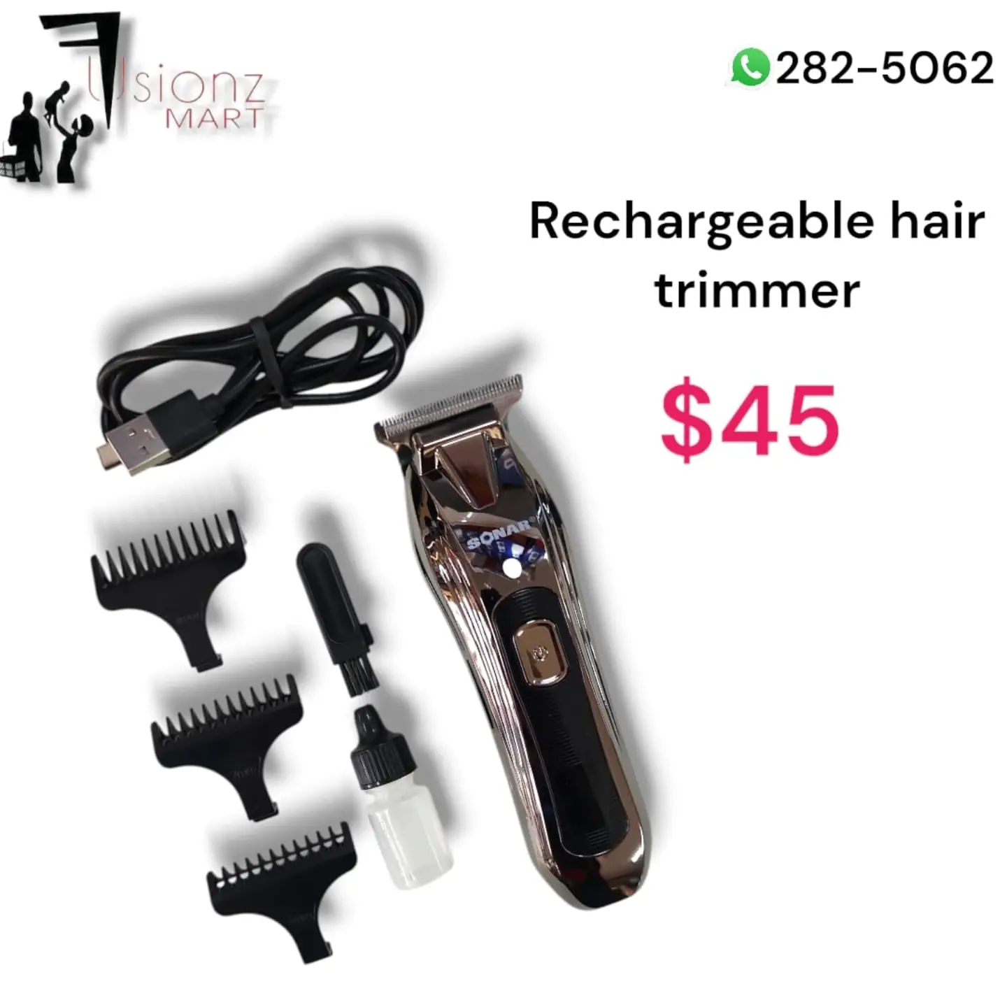 Rechargeable Trimmers & Hair Clippers from $25 at Fusionz Mart