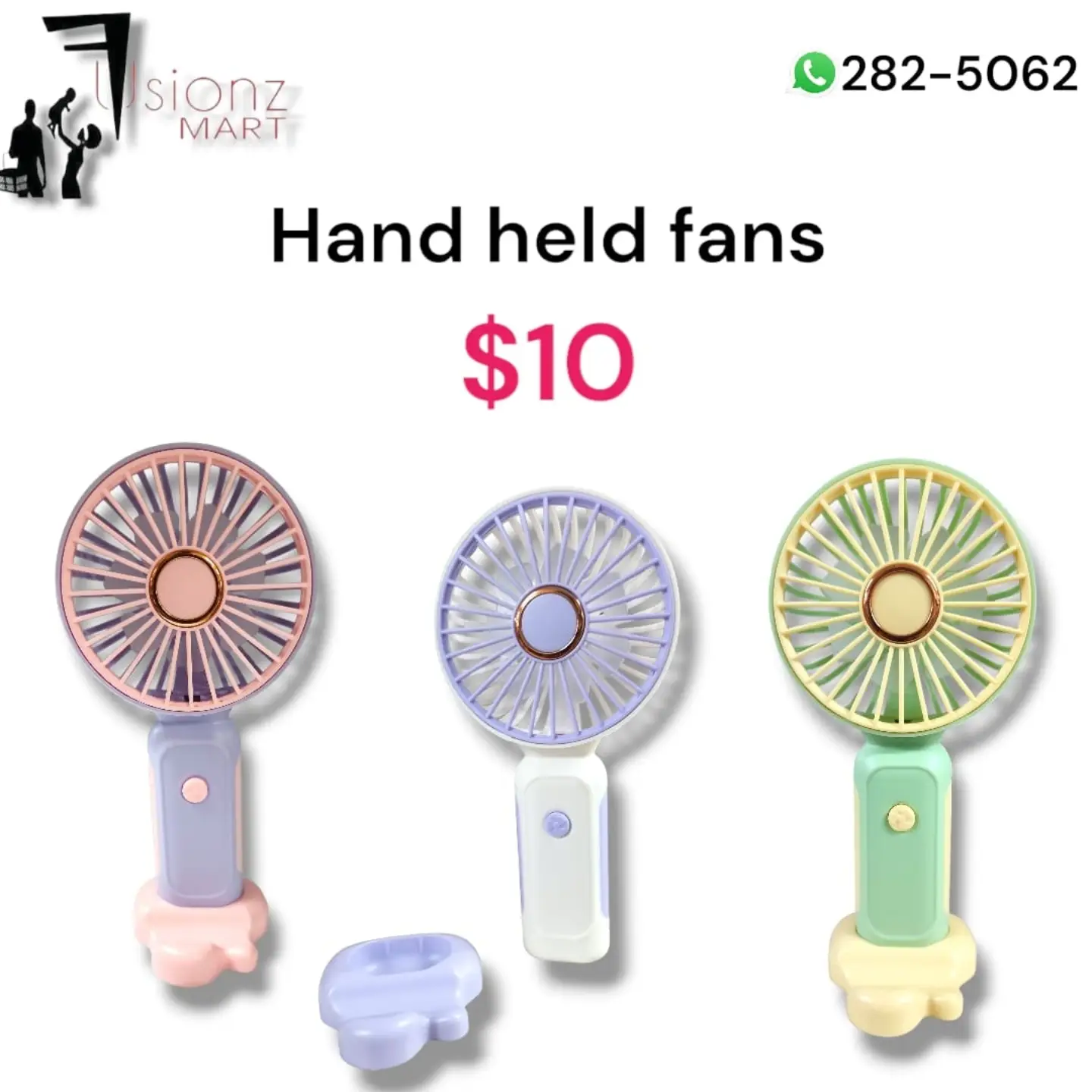 Hand Held Fans, Neck Fans Available at Fusionz Mart