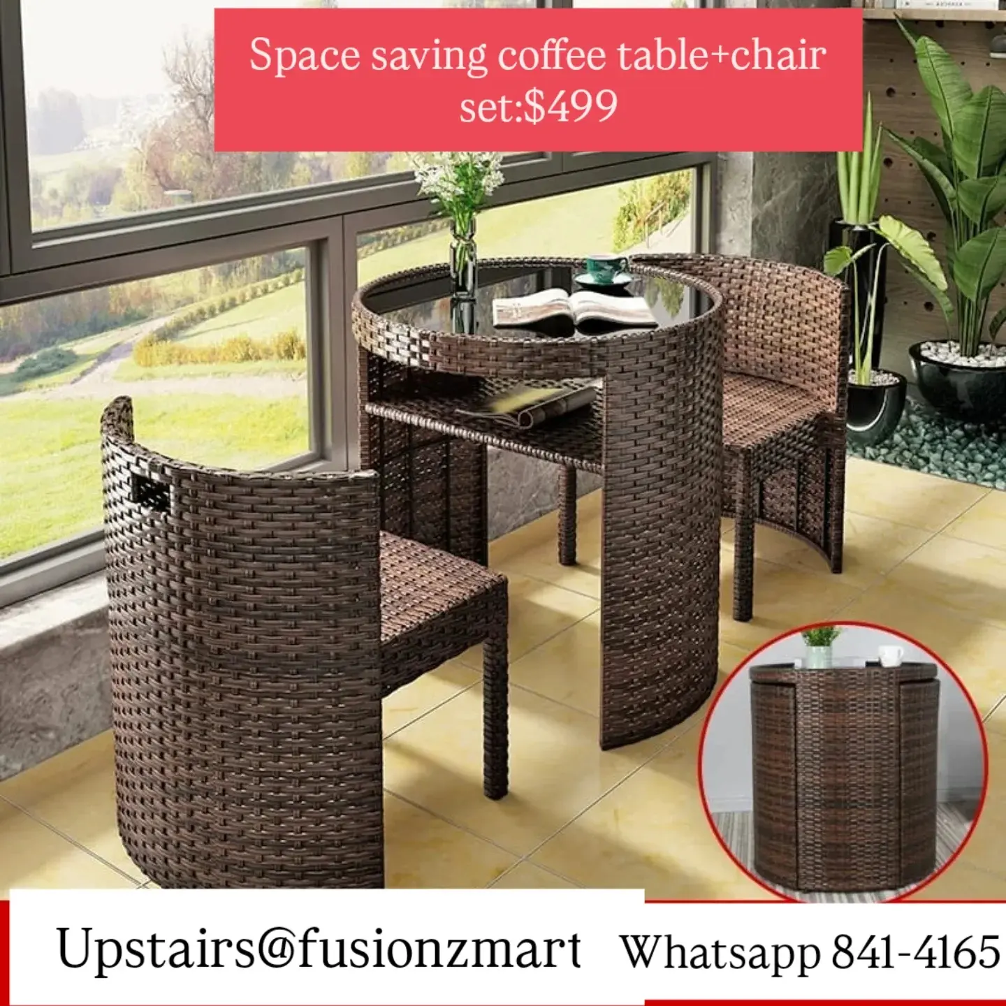Fusionz Mart Furniture Sale – Side Tables, Patio Sets & Coffee Table+Chair Sets