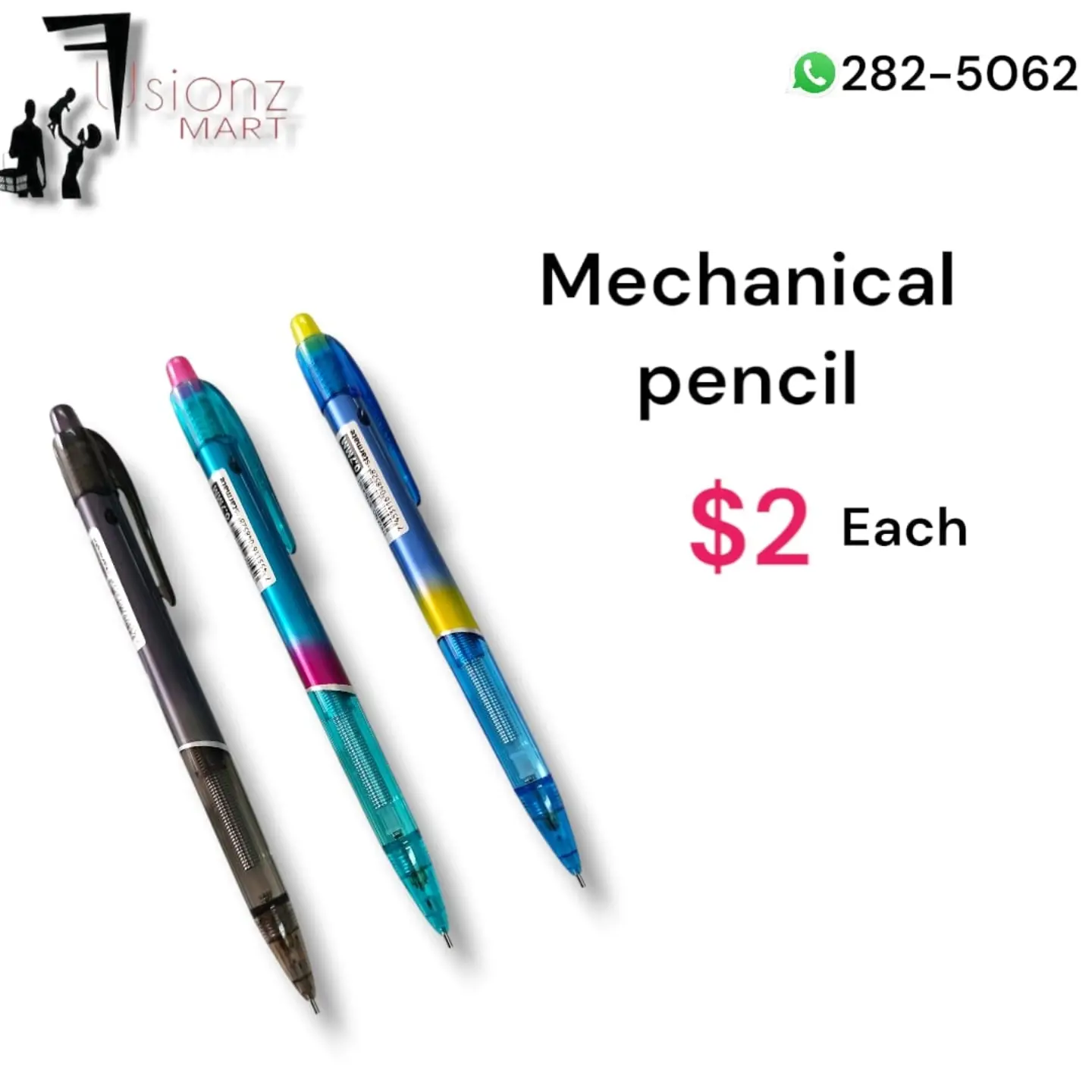 Back-to-School Stationery at Fusionz Mart – Hard Back Books $3, Jumbo Pencils $6, Pencil Cases $7