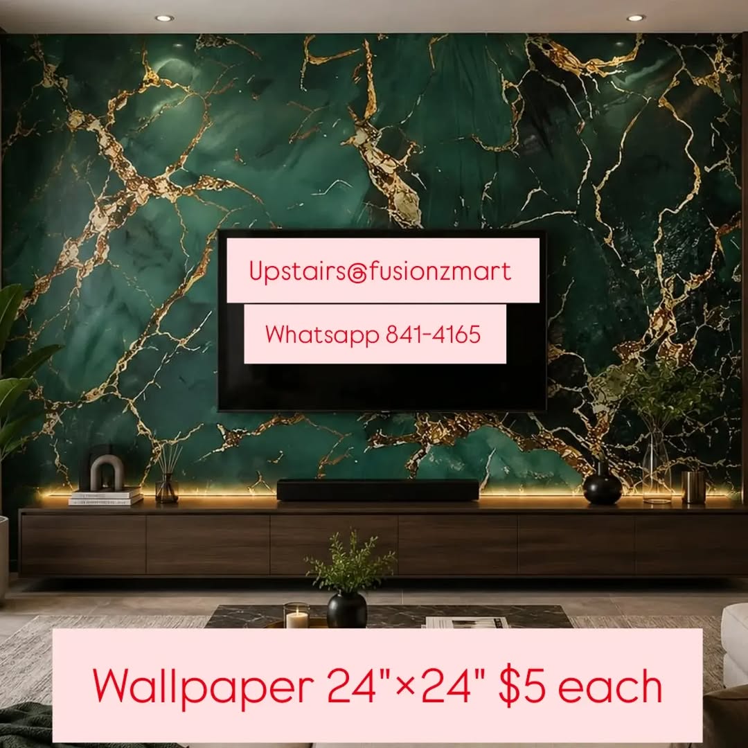 Peel & Stick Wallpaper – 24"×24" at $5 Each | Fusionz Mart