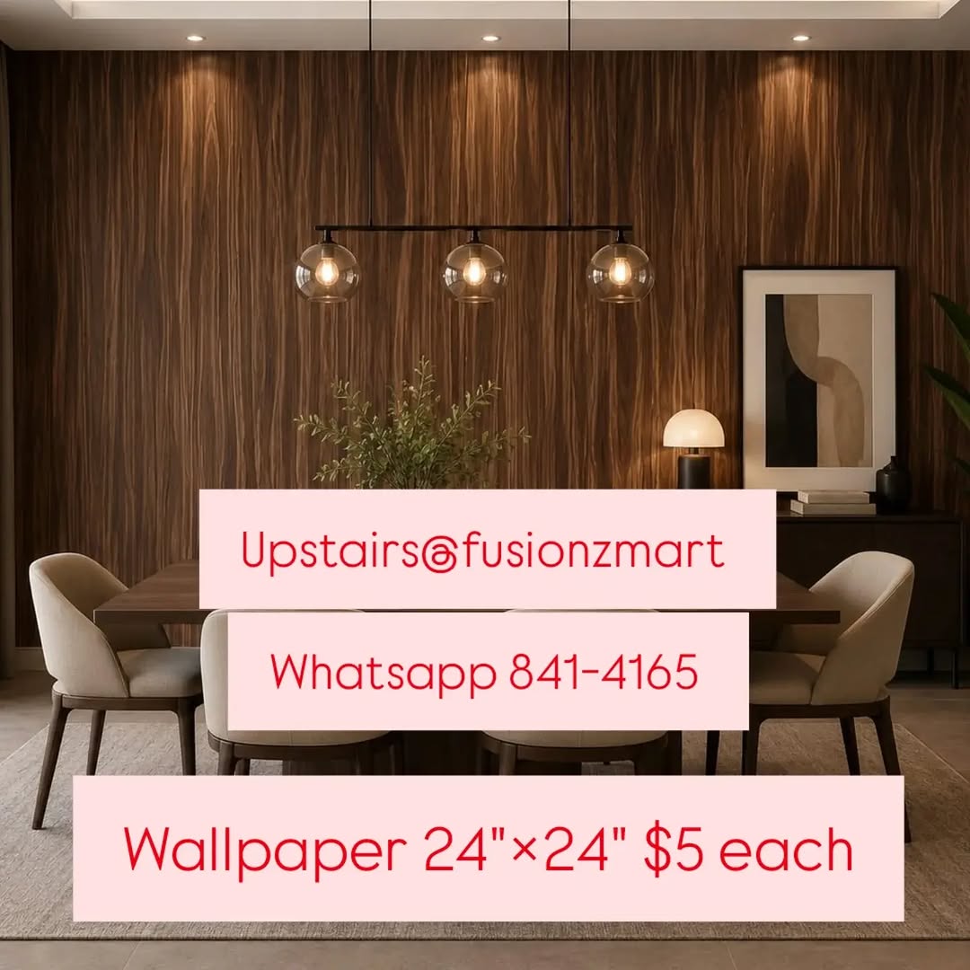 Peel & Stick Wallpaper – 24"×24" at $5 Each | Fusionz Mart