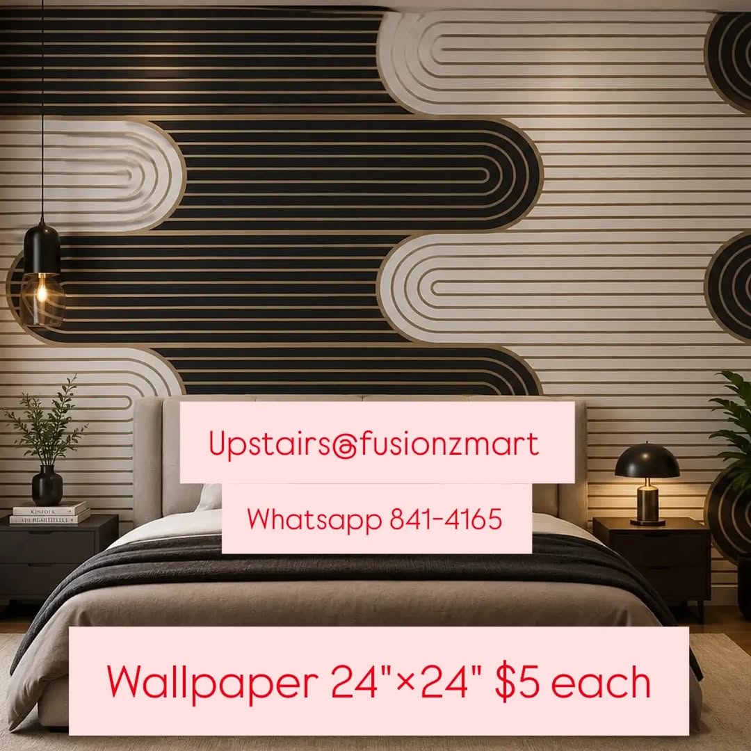 Peel & Stick Wallpaper – 24"×24" at $5 Each | Fusionz Mart