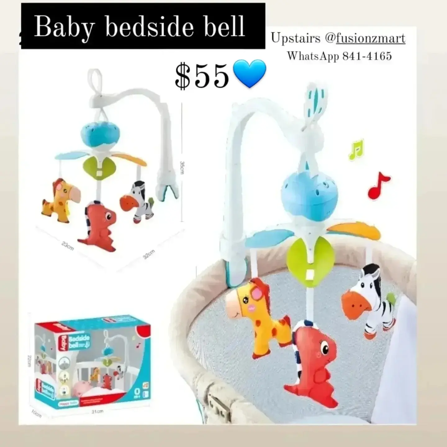 Baby Musical Mobiles & Bedside Bells – From $50 at Fusionz Mart