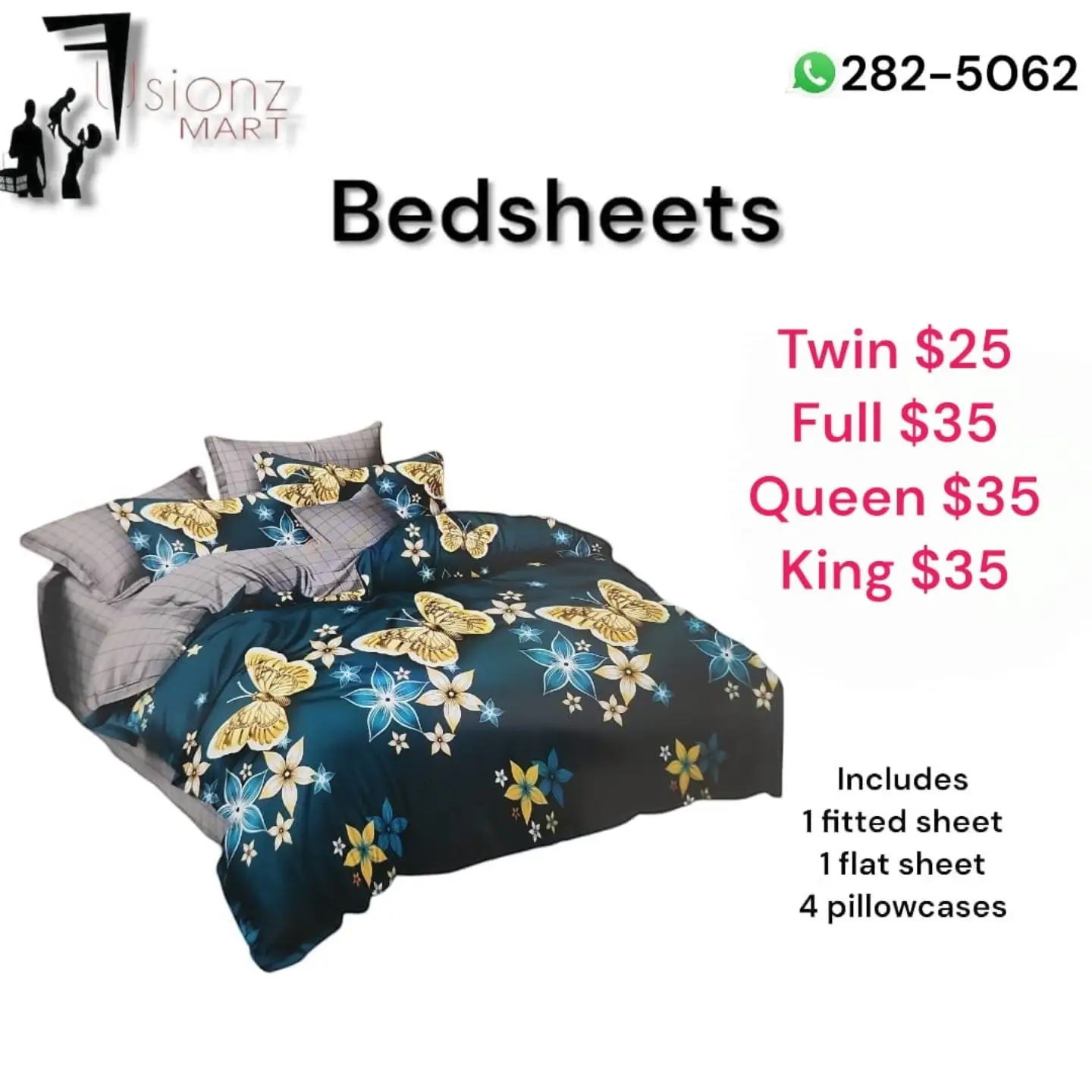 Bedsheet Sets from $25 at Fusionz Mart