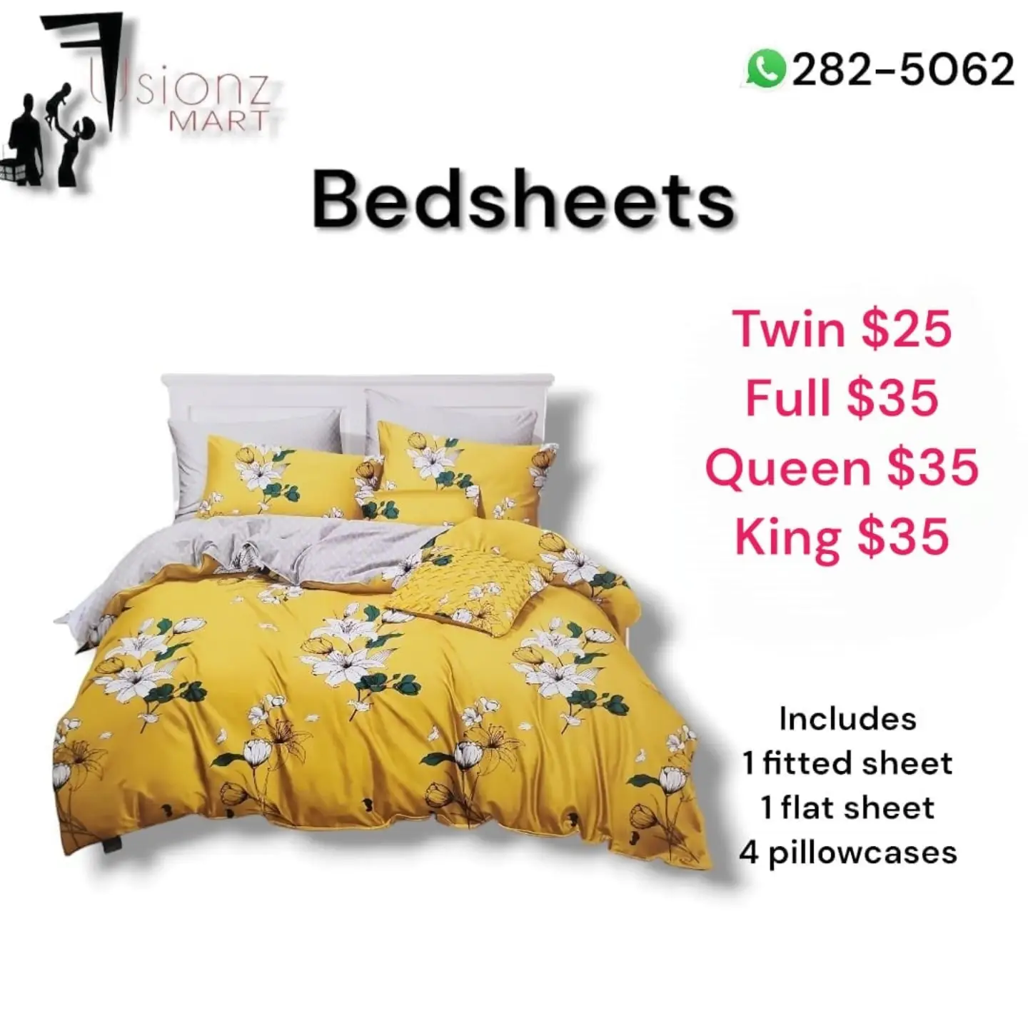 Bedsheet Sets from $25 at Fusionz Mart