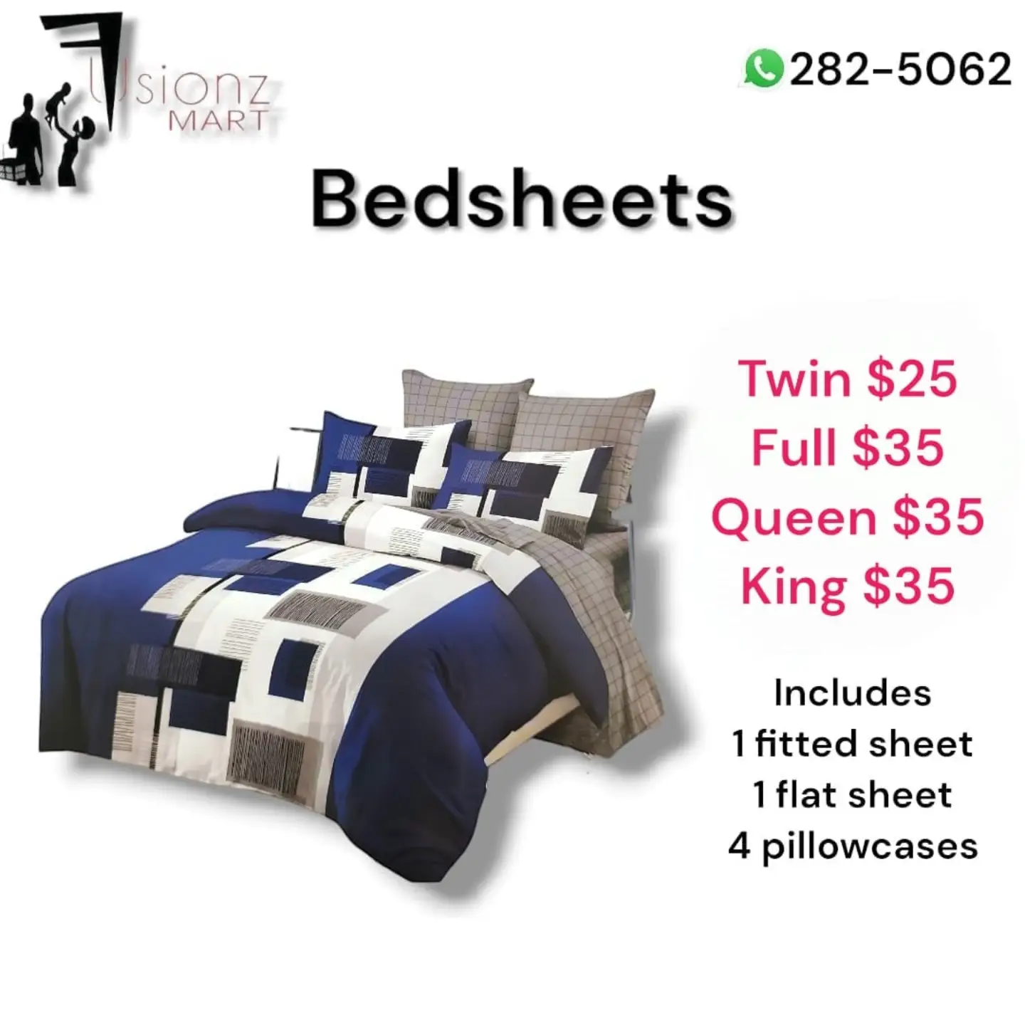 Bedsheet Sets from $25 at Fusionz Mart