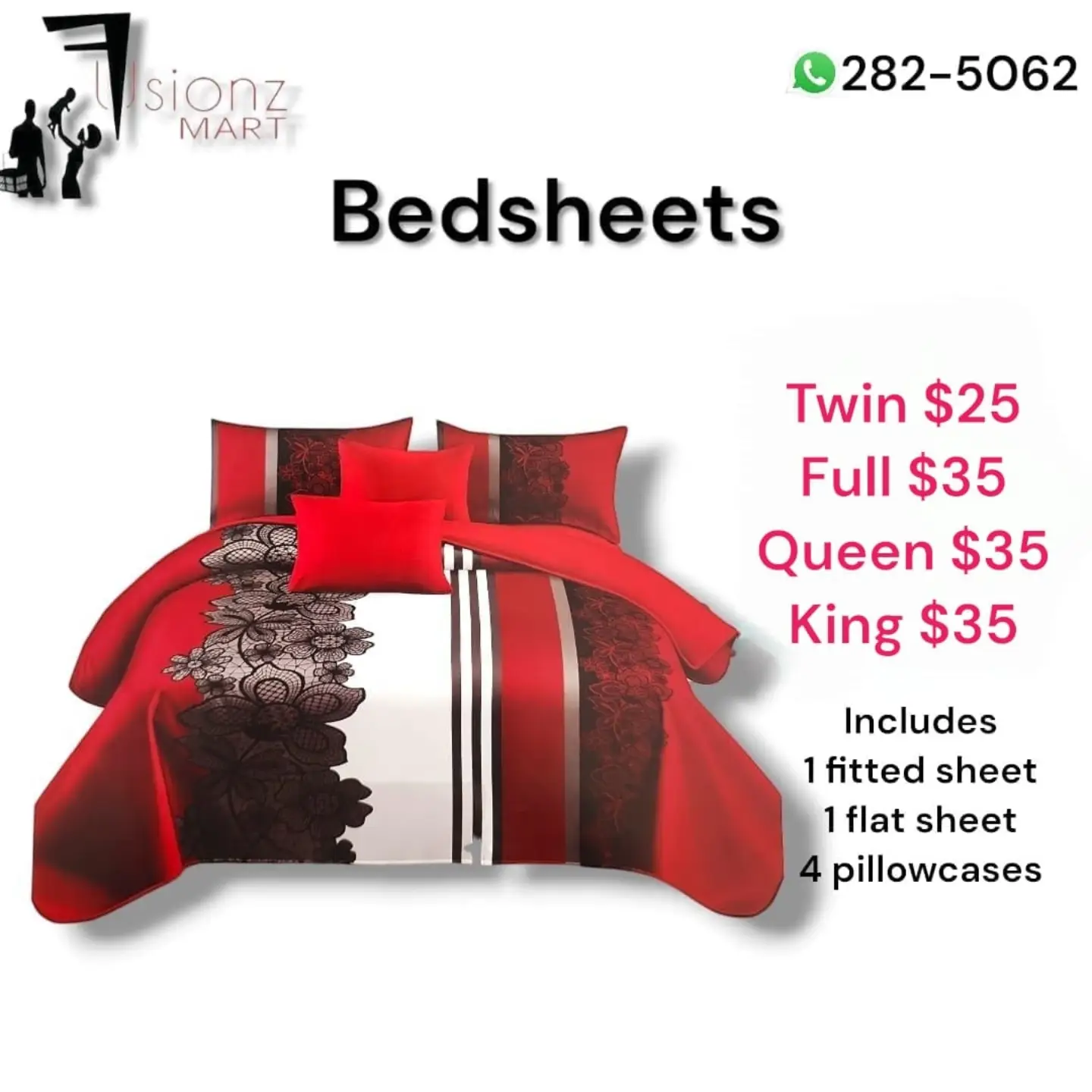 Bedsheet Sets from $25 at Fusionz Mart