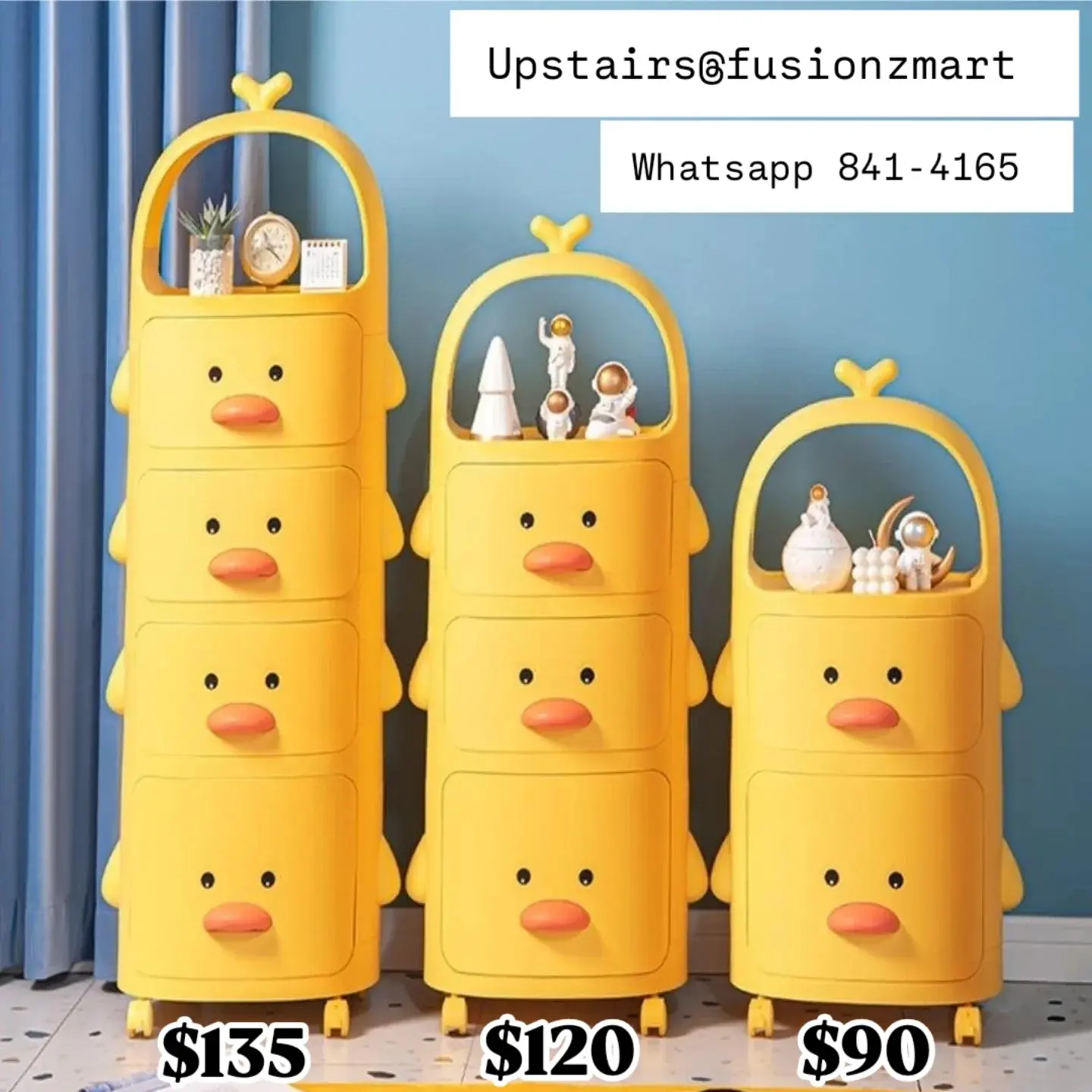 Duck-Themed & Wave Drawer Storage Units Available at Fusionz Mart