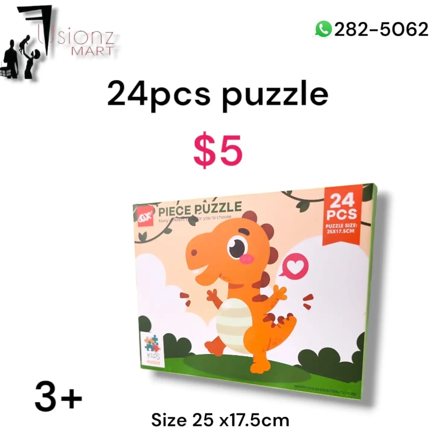 Fusionz Mart – Products with Prices: 24pc Puzzle $5, Geometry Set $10, Mechanical Pencil $2