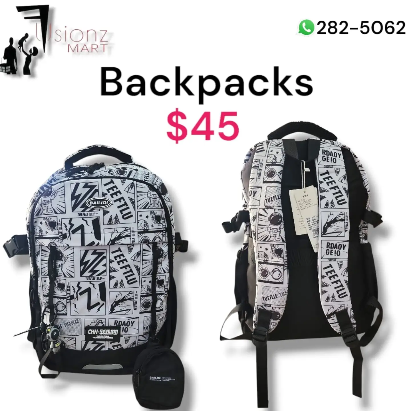 Children's Backpacks Available at Fusionz Mart – $25
