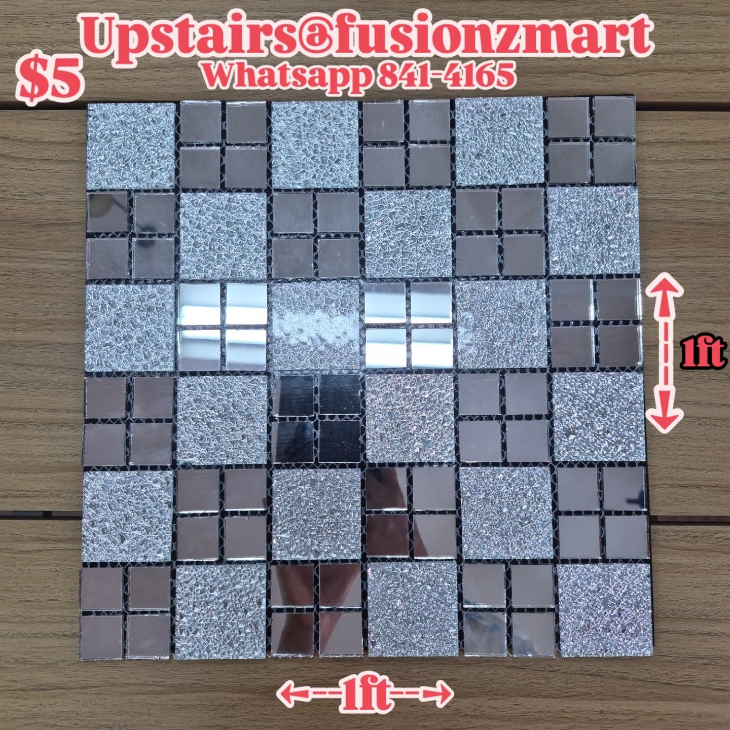 Peel & Stick Wallpapers & Wall Tiles – $5 Each (24"×24") at Fusionz Mart
