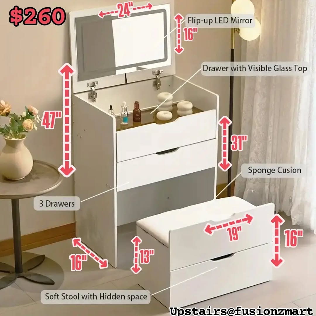 Fusionz Mart Furniture Sale – Swing Chair $350 & Vanity Sets $260