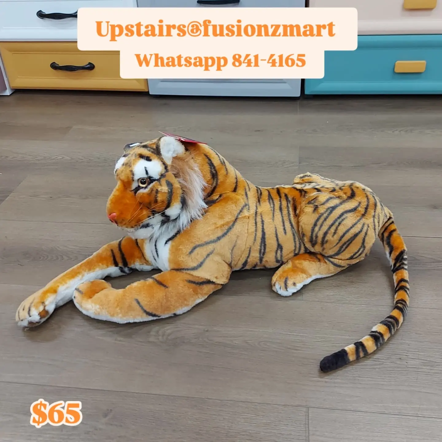 Plushies Available at Fusionz Mart – Penguin $50, Teddy Bear $45, Tiger $65