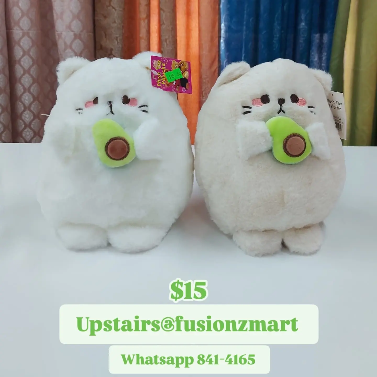 Plushies Available at Fusionz Mart – Penguin $50, Teddy Bear $45, Tiger $65