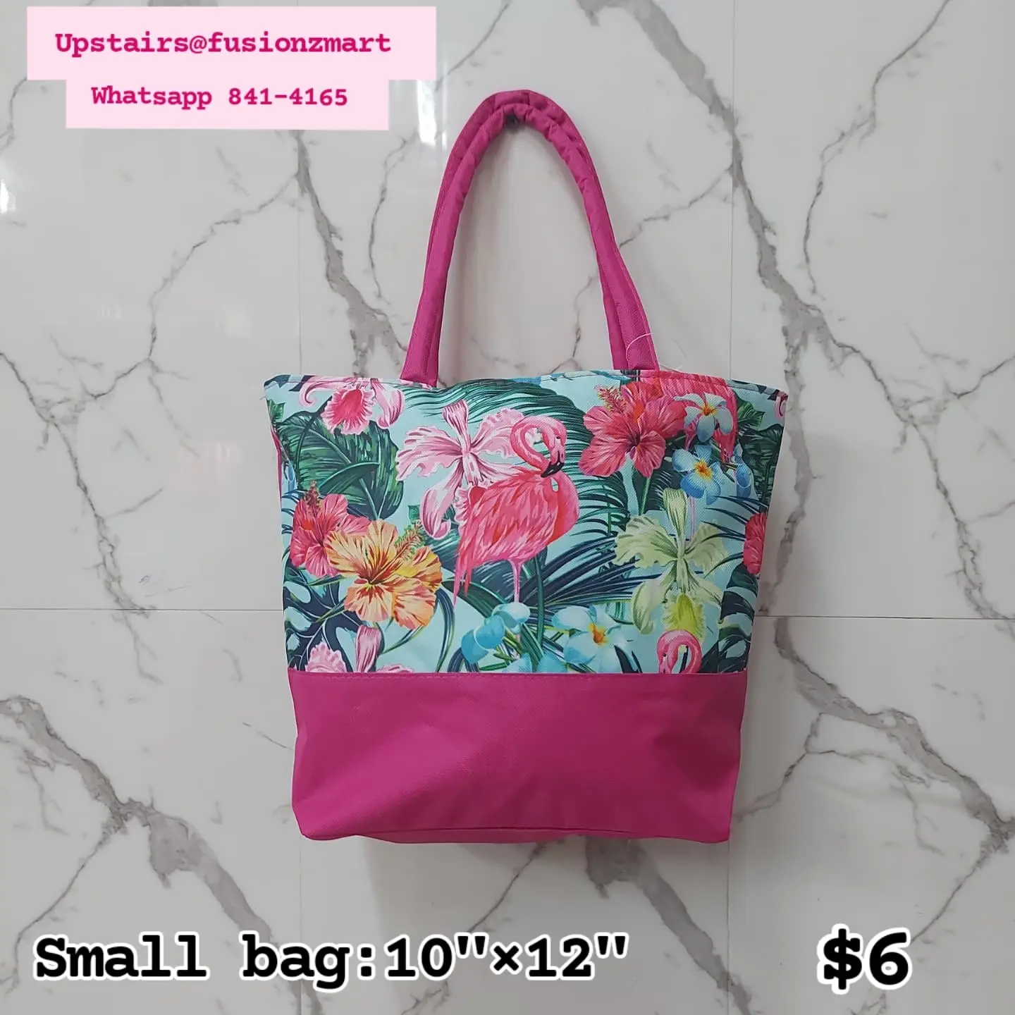 Tropical Flamingo Tote Bags – $6 Each at Fusionz Mart