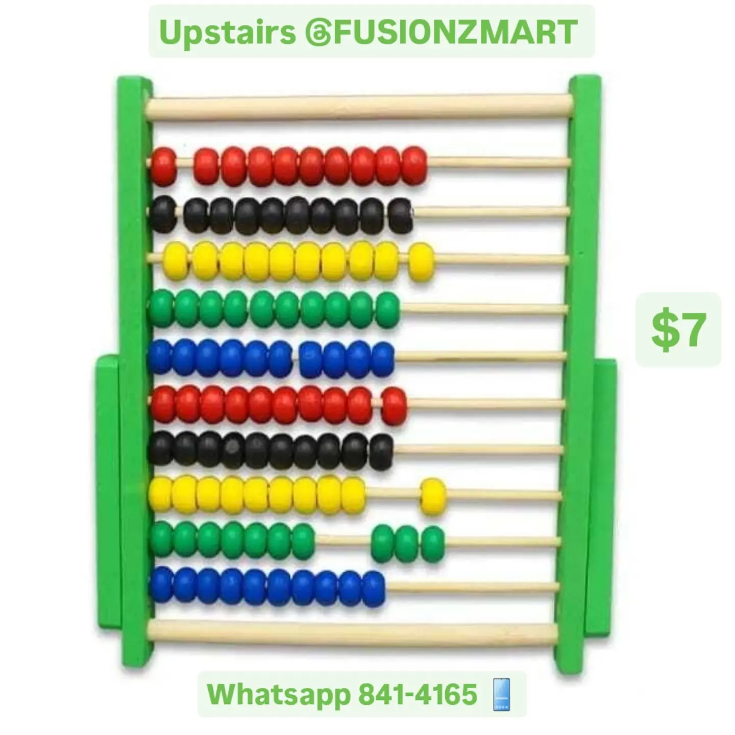 Children's Wooden Abacus – $7 at Fusionz Mart